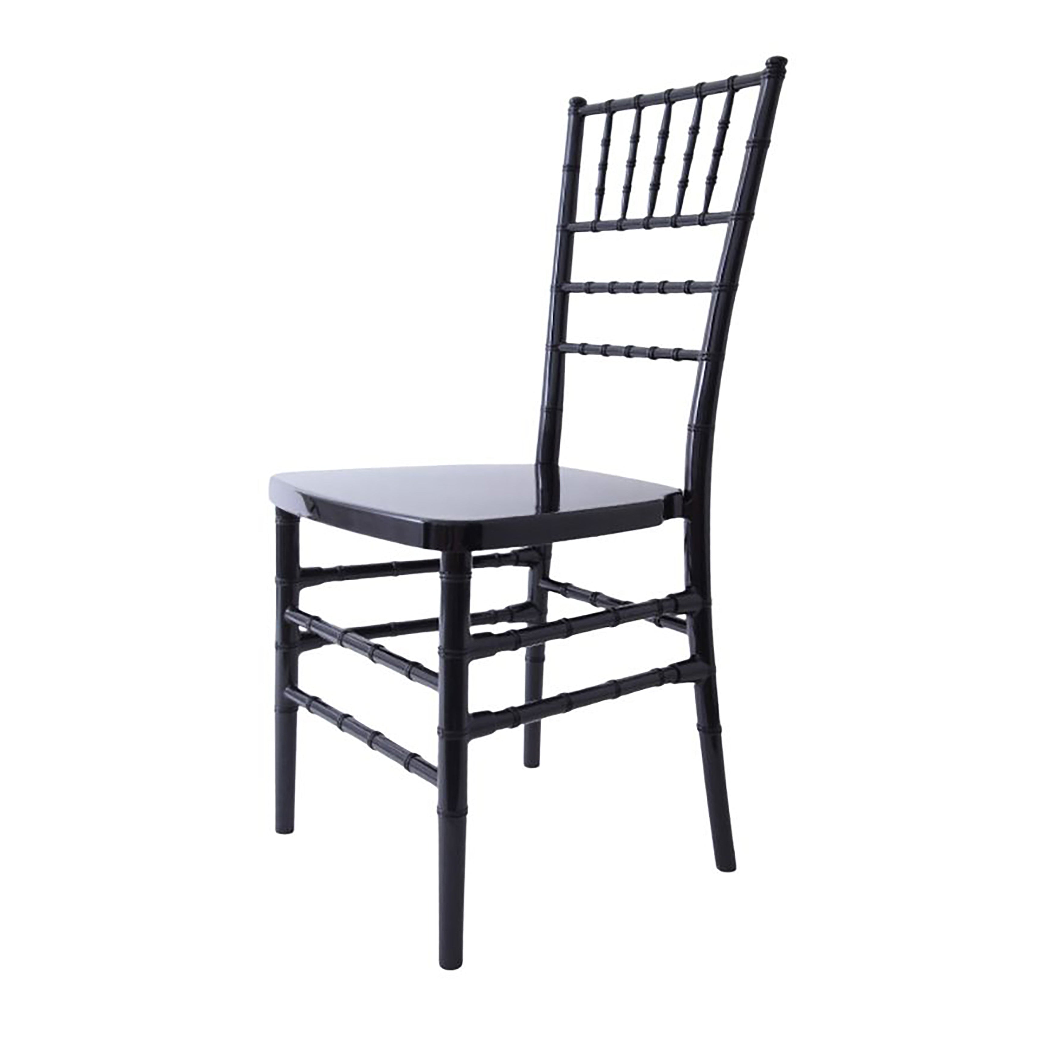 Chair, Chiavari Black Resin