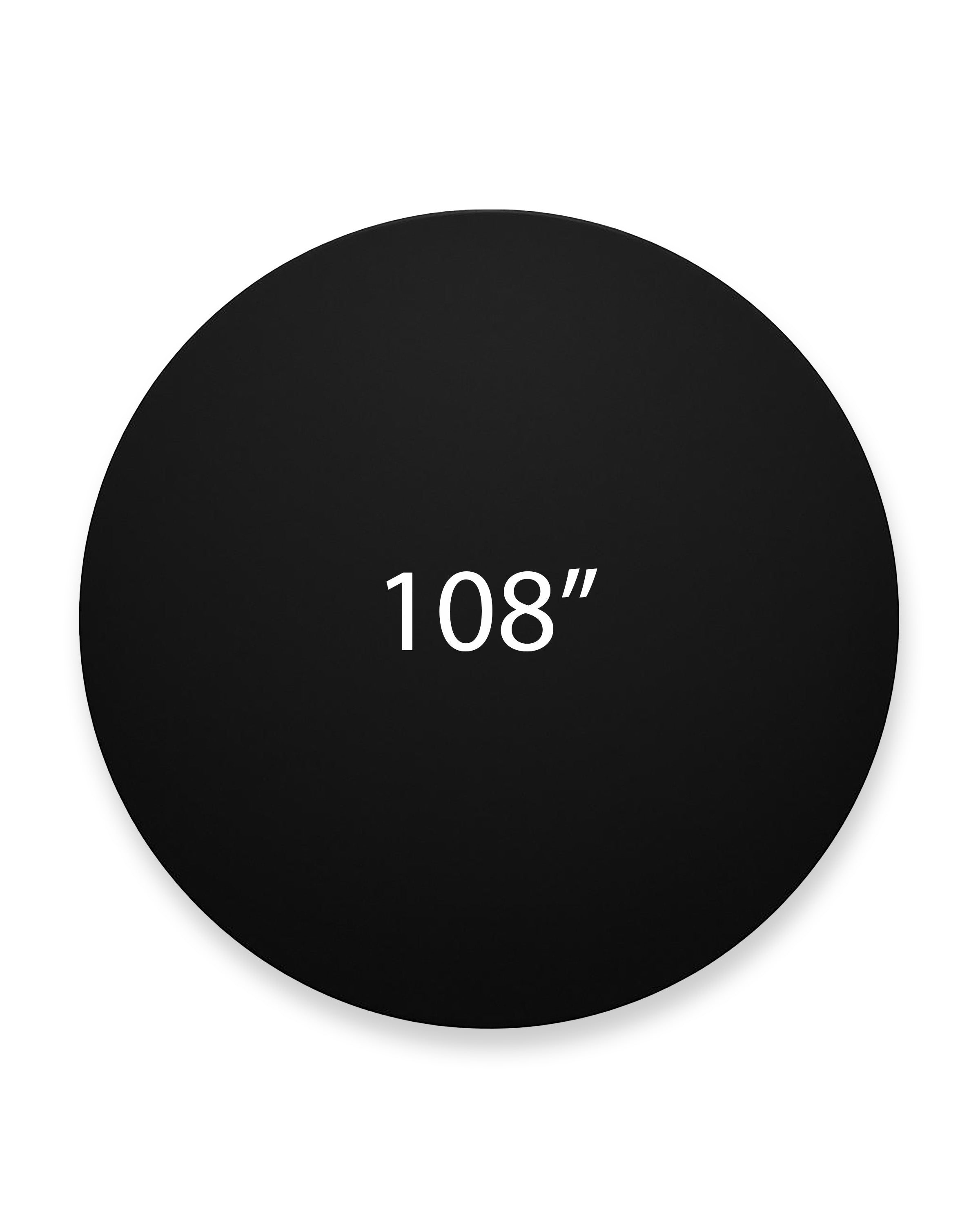 Tablecloth 108" Round Black