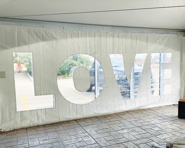 Wall, 8' x 20' Love Rod Tensioned - Special Event Sales