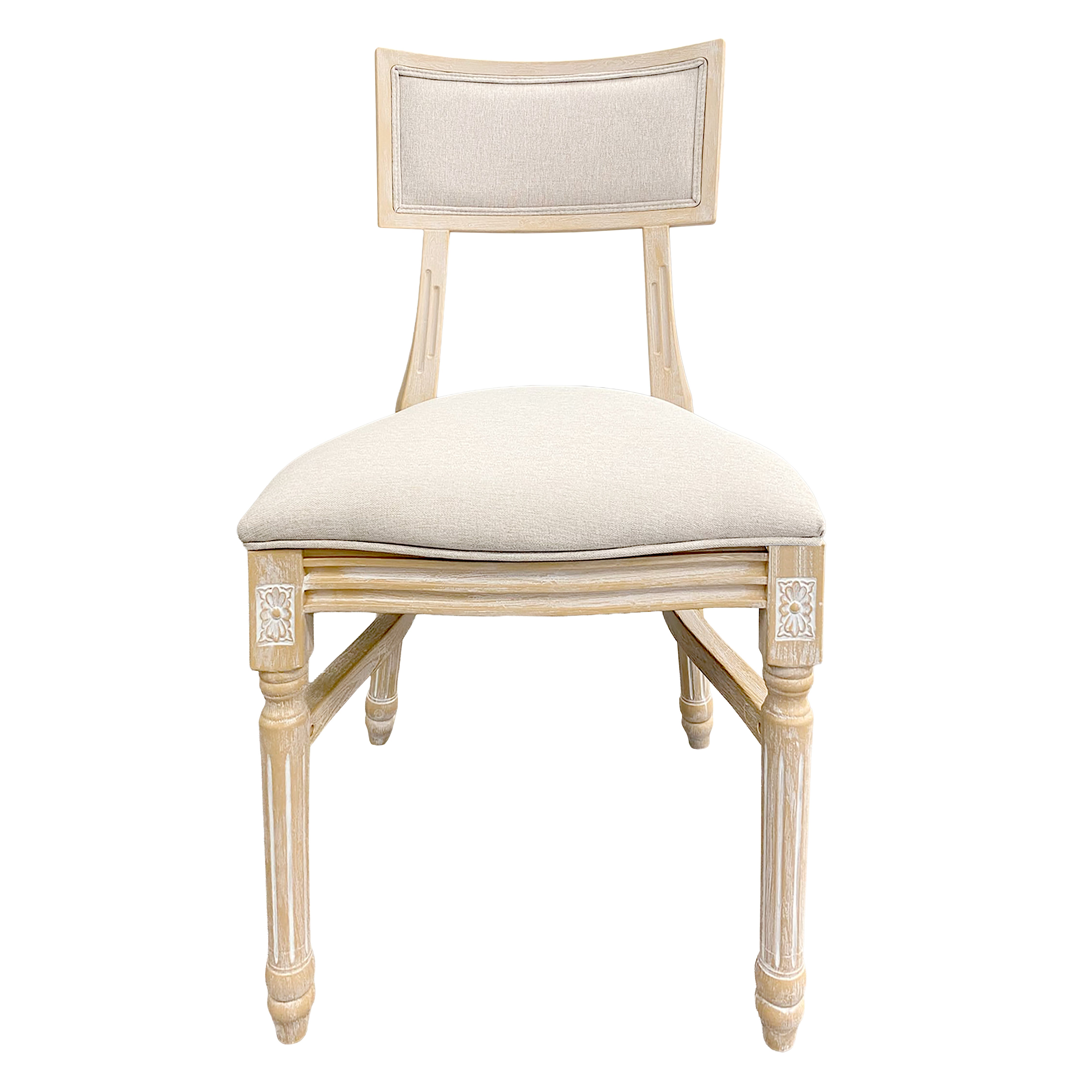 Chair, Franklin Resin Natural Whitewash Wood Look