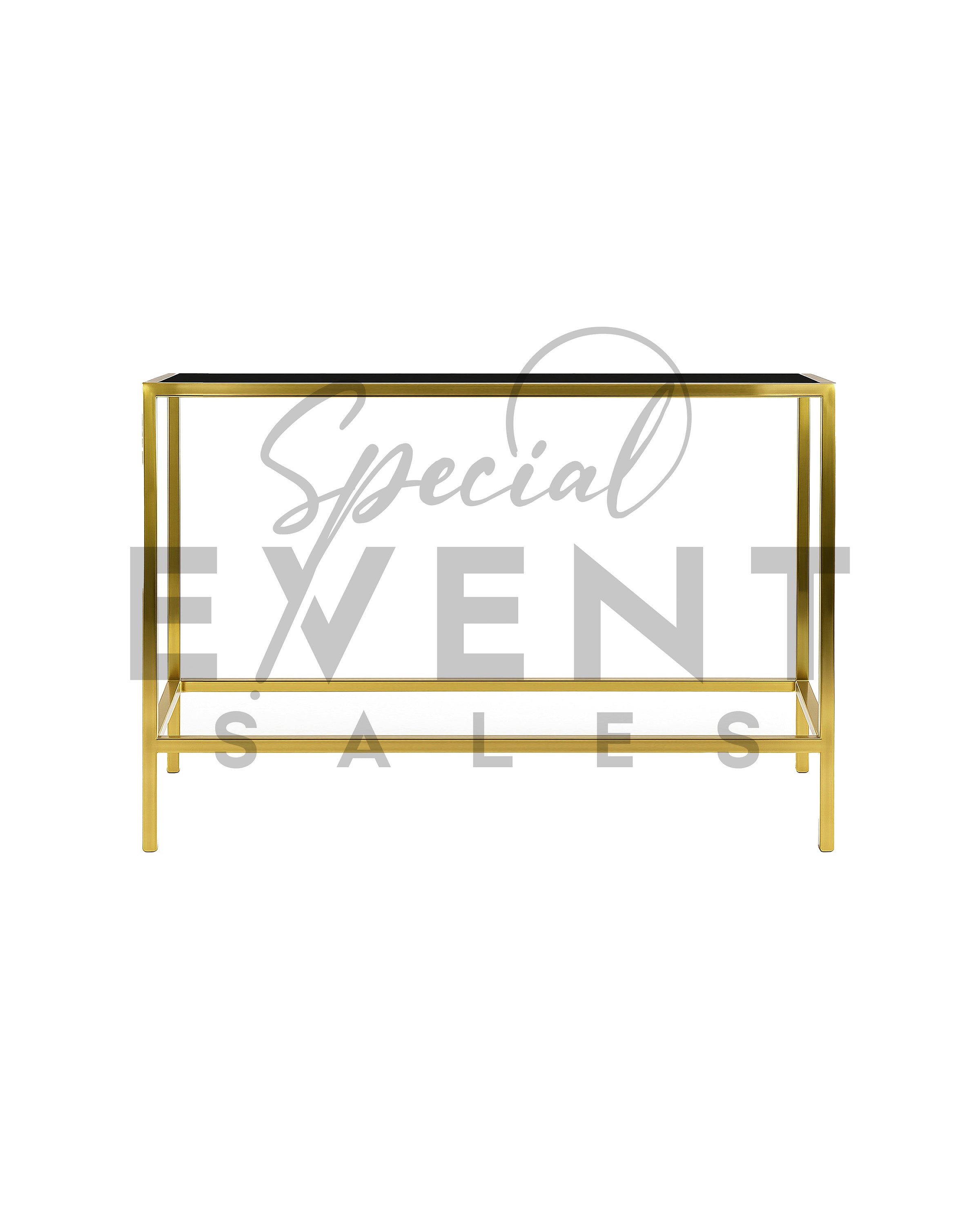 Fenix Communal Gold Rectangular Table