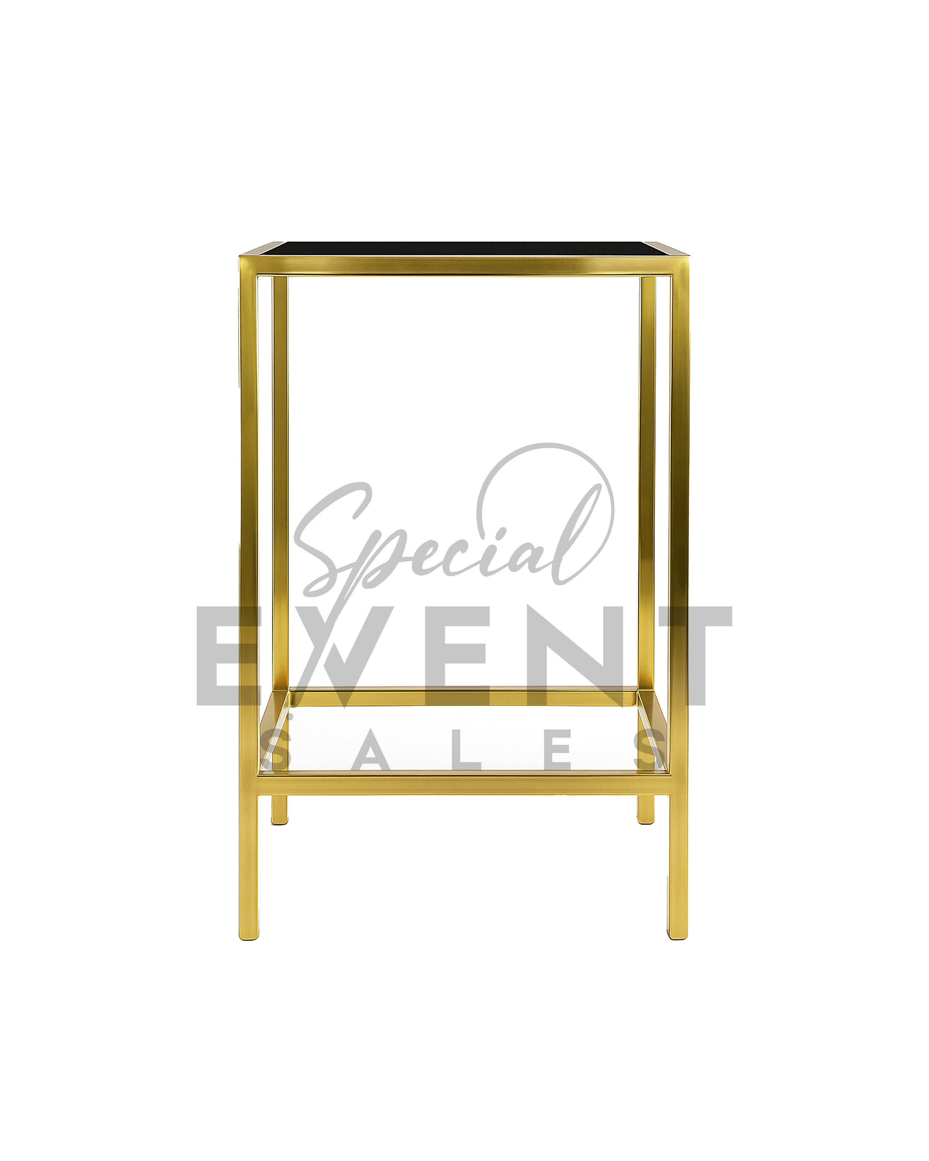 Fenix Communal Gold Square Table