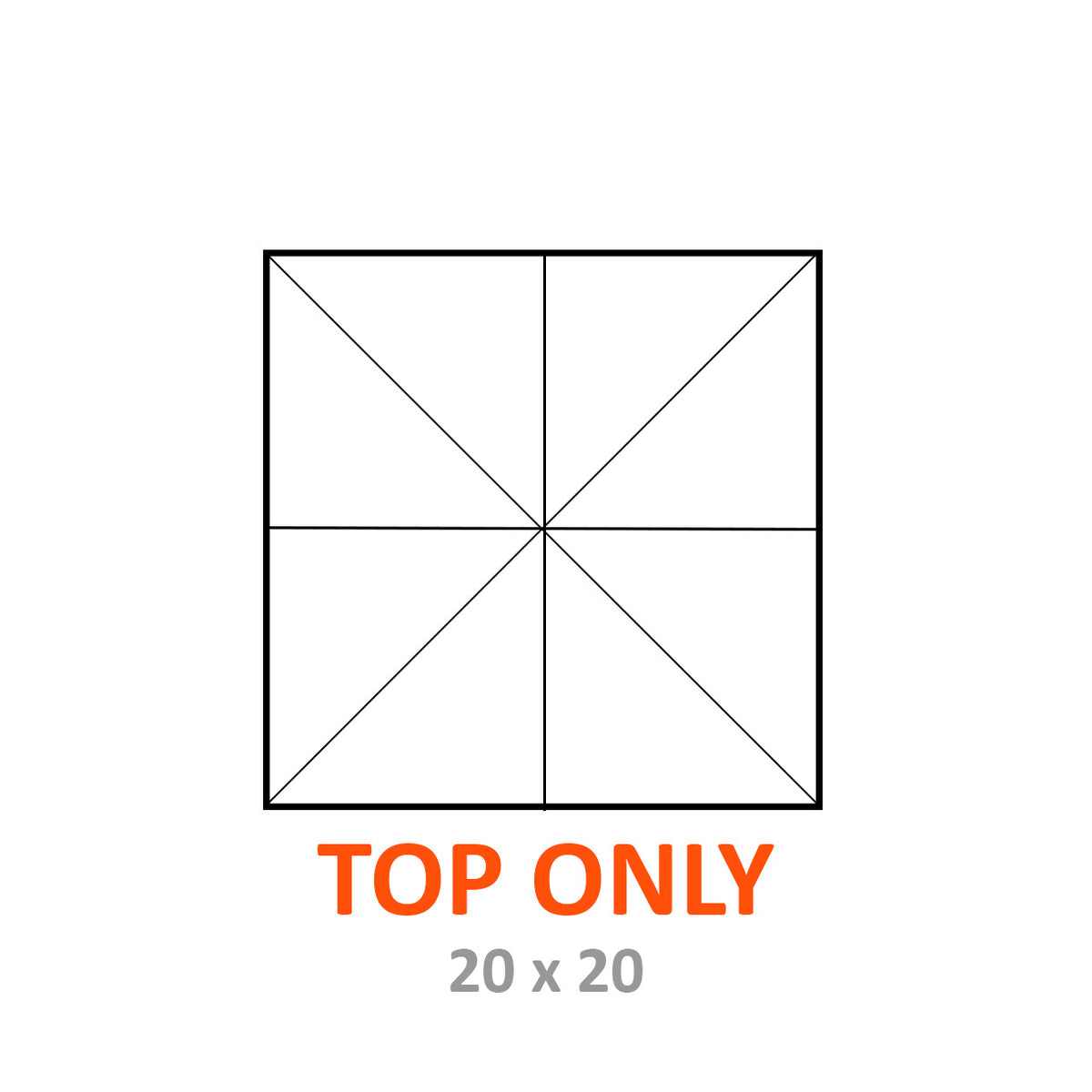 TOP, MARQUEE 20' X 20' CLEAR