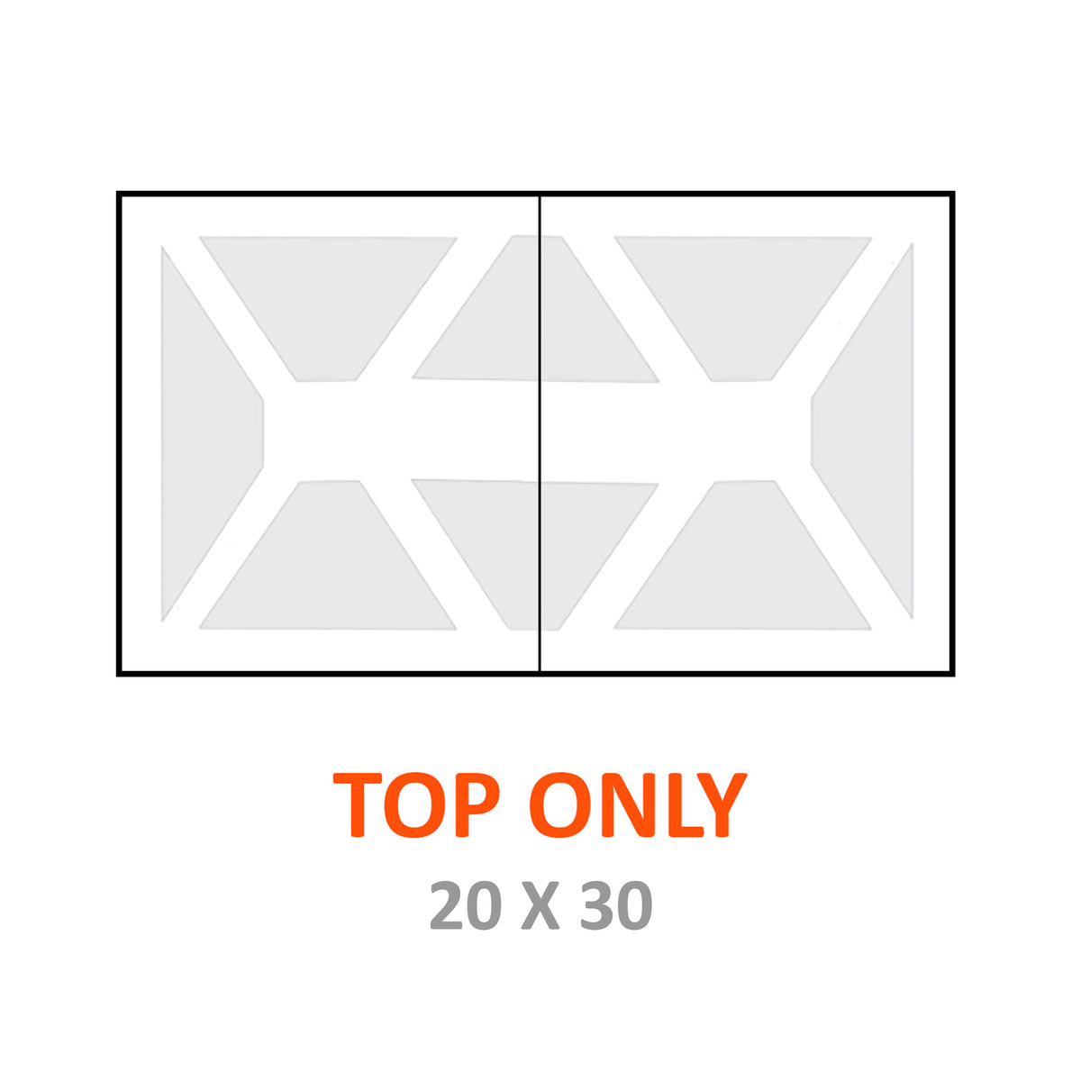 TOP, MARQUEE 20' X 30' CLEAR