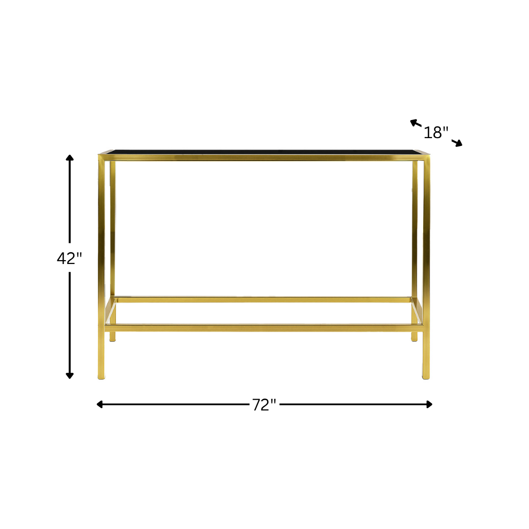 Fenix Communal Gold Rectangular Table