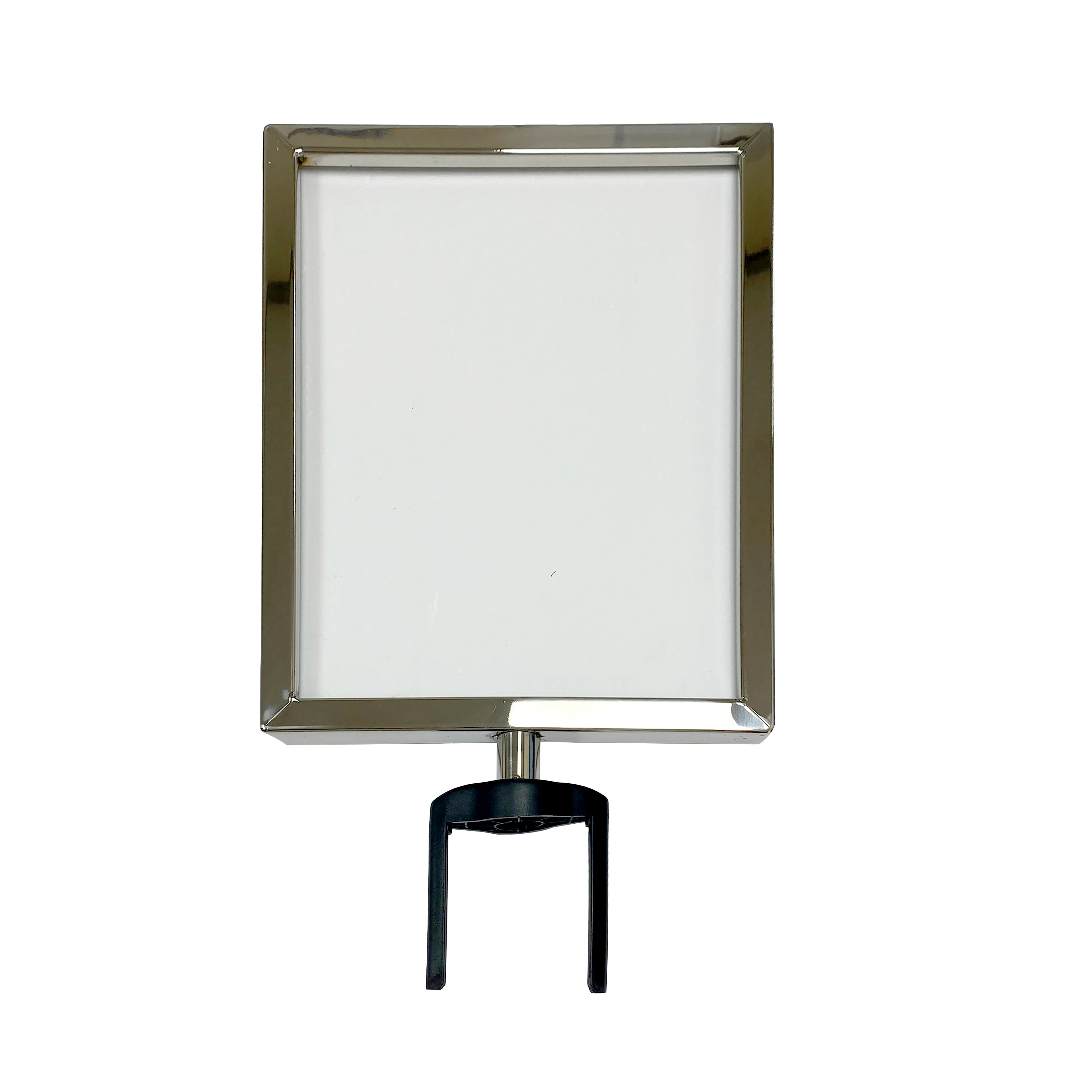 Signholder For Tape Top Stanchion Silver