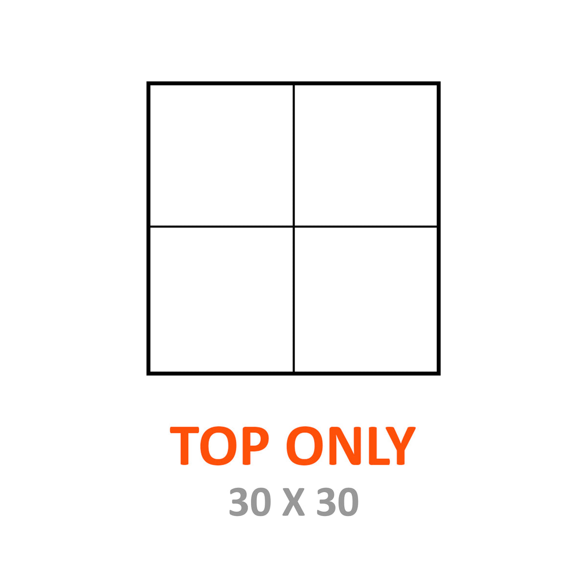 TOP, MARQUEE 30' X 30' HERCULITE