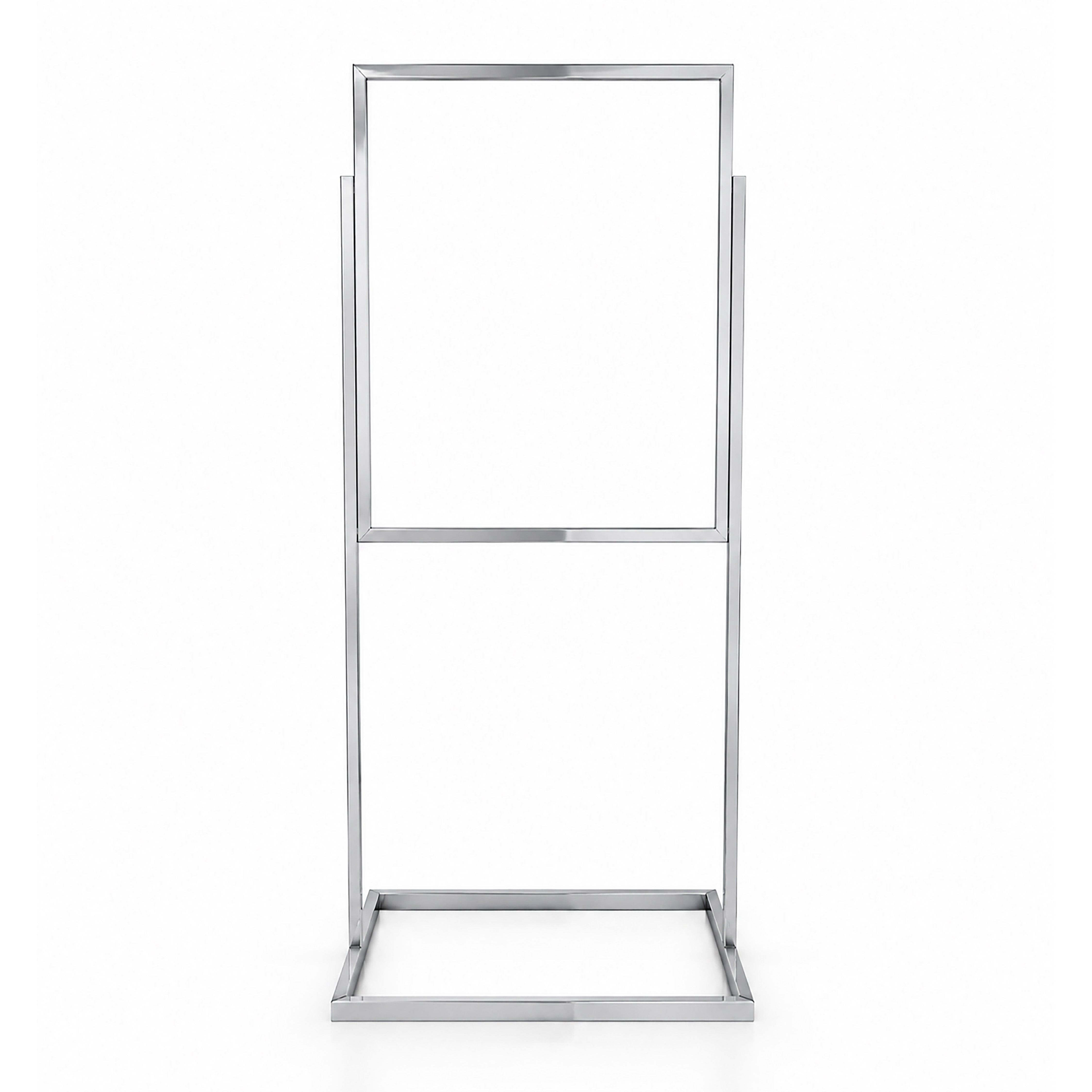 Signholder Chrome Freestanding 22" X 28"