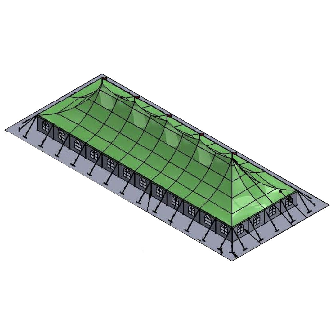 Pole Tent 40' x 120' White