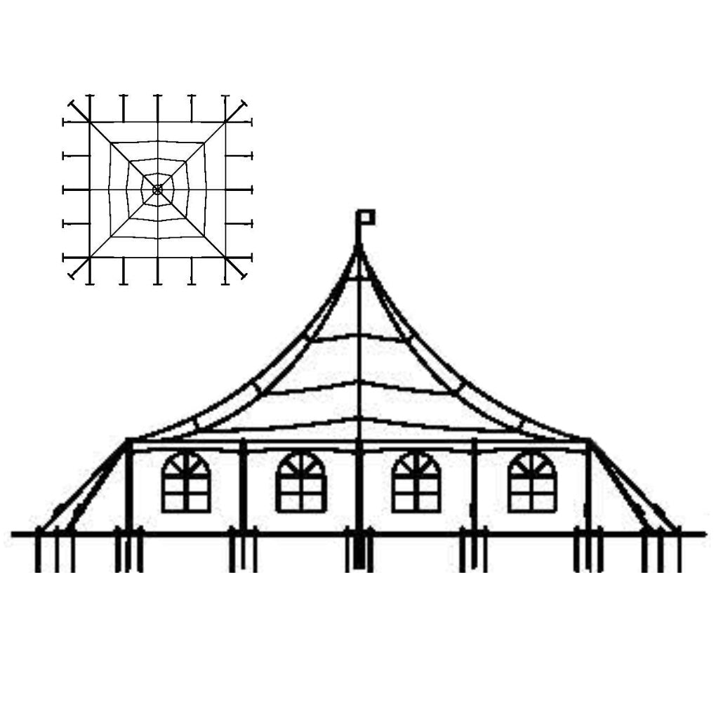 Pole Tent 40' x 40' White