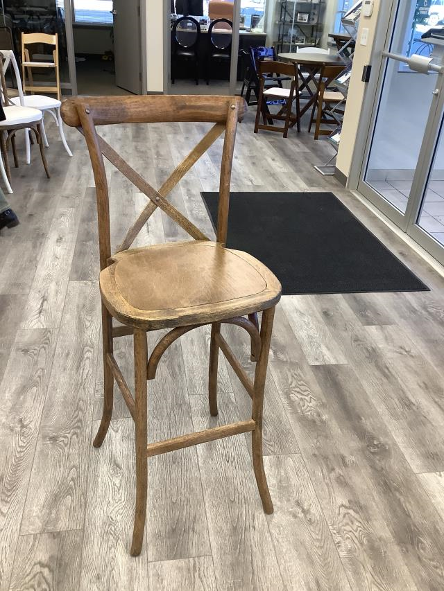 Stool, Crossback Antique Assembled