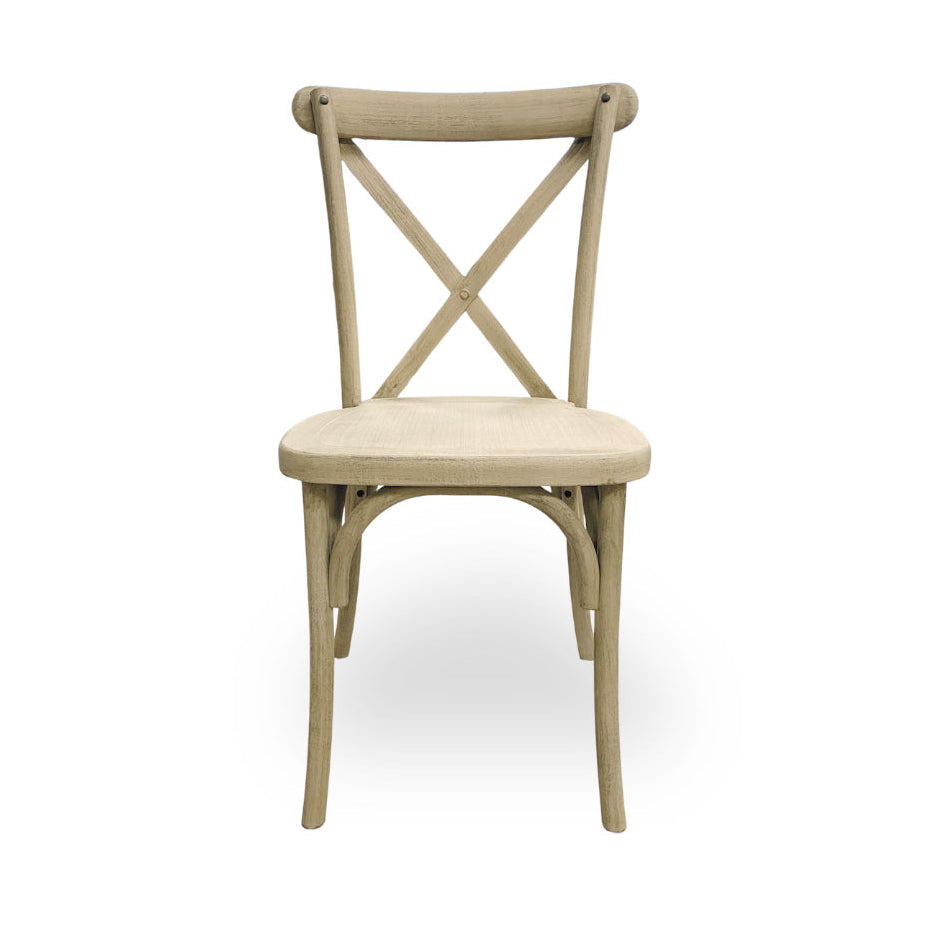 Chair, Crossback Blond Oak Resin