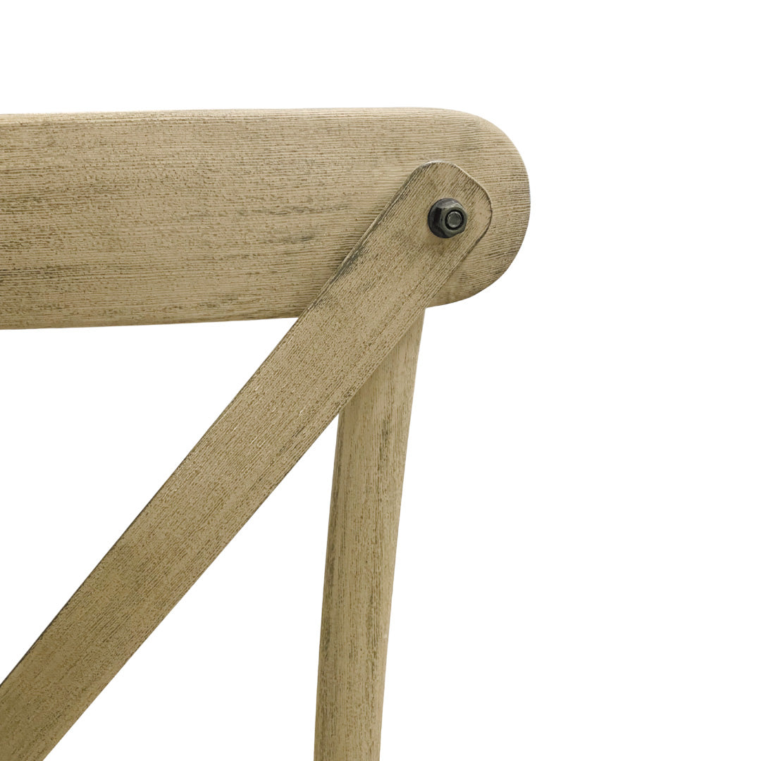 Chair, Crossback Blond Oak Resin