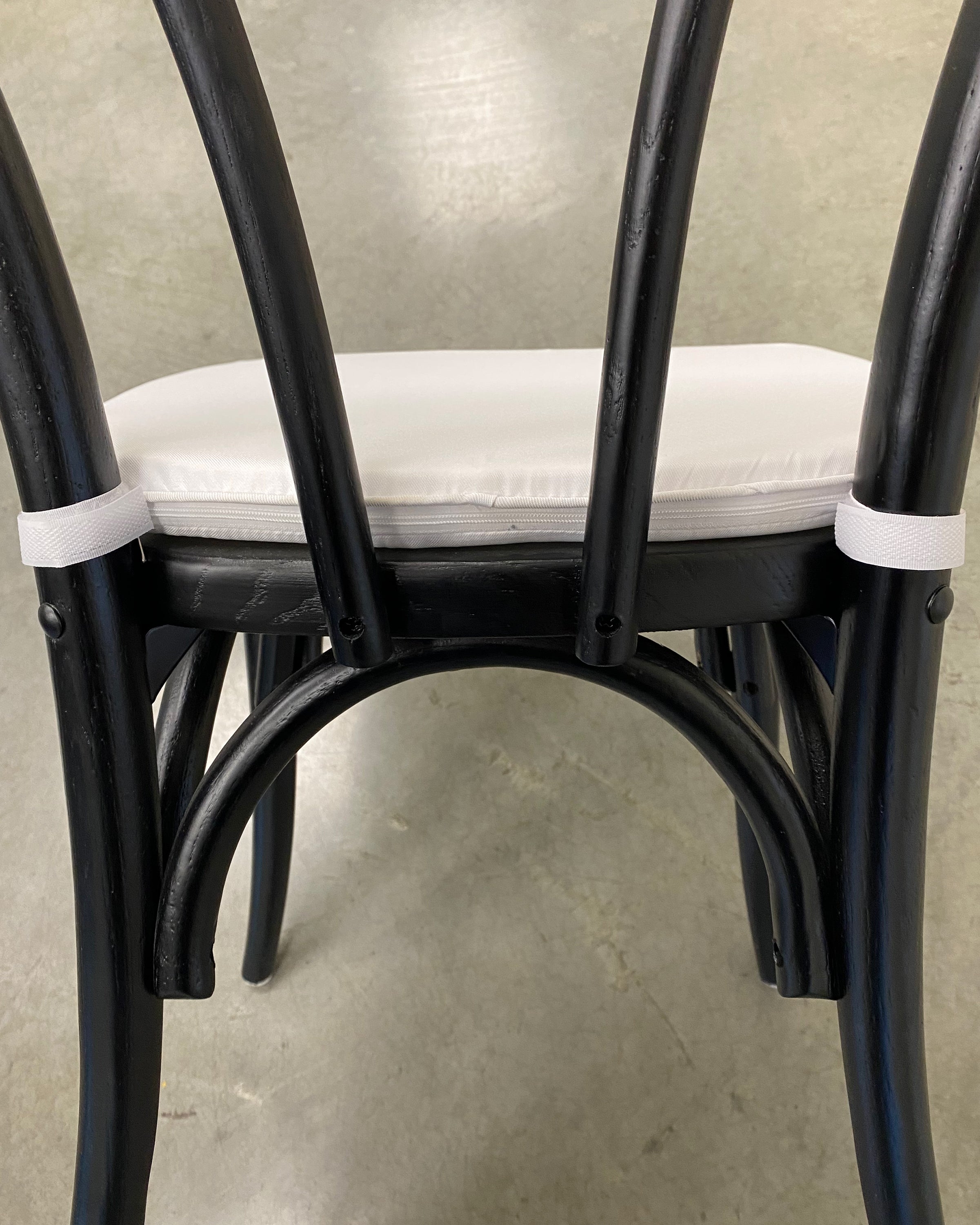 Chair Cushion White For Crossback Velcro Style