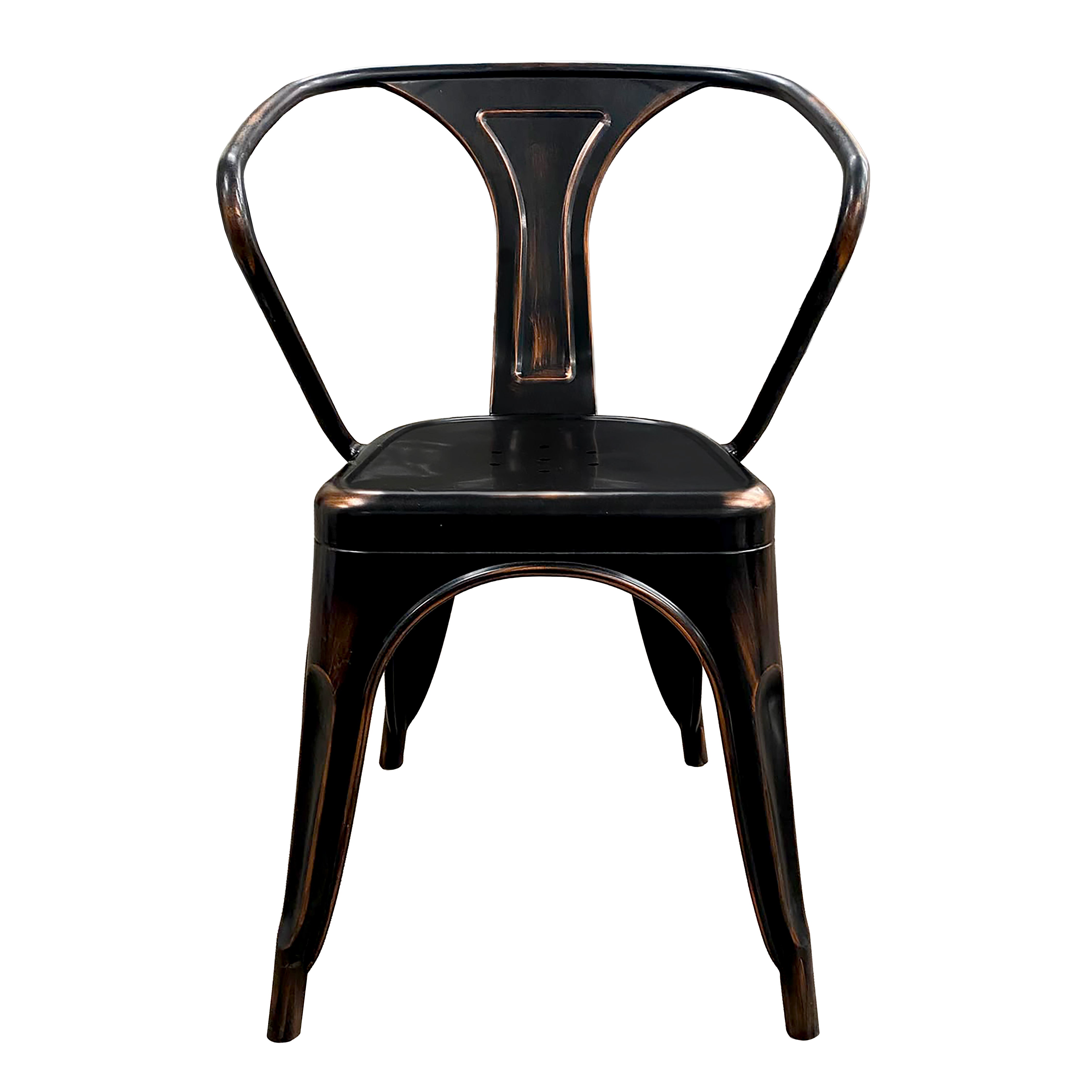 Chair, Tolix Black/Copper Resin C/W Arms