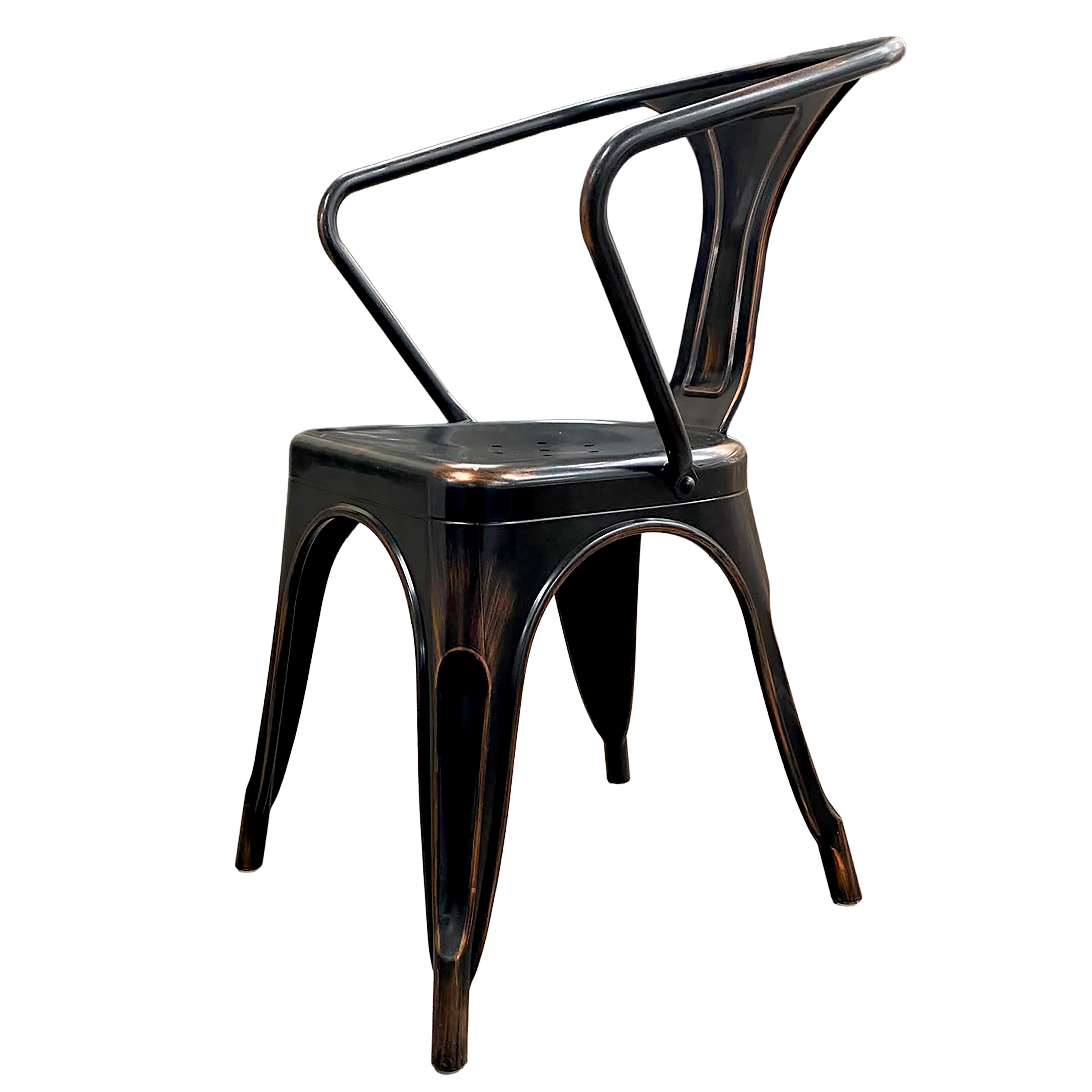Chair, Tolix Black/Copper Resin C/W Arms