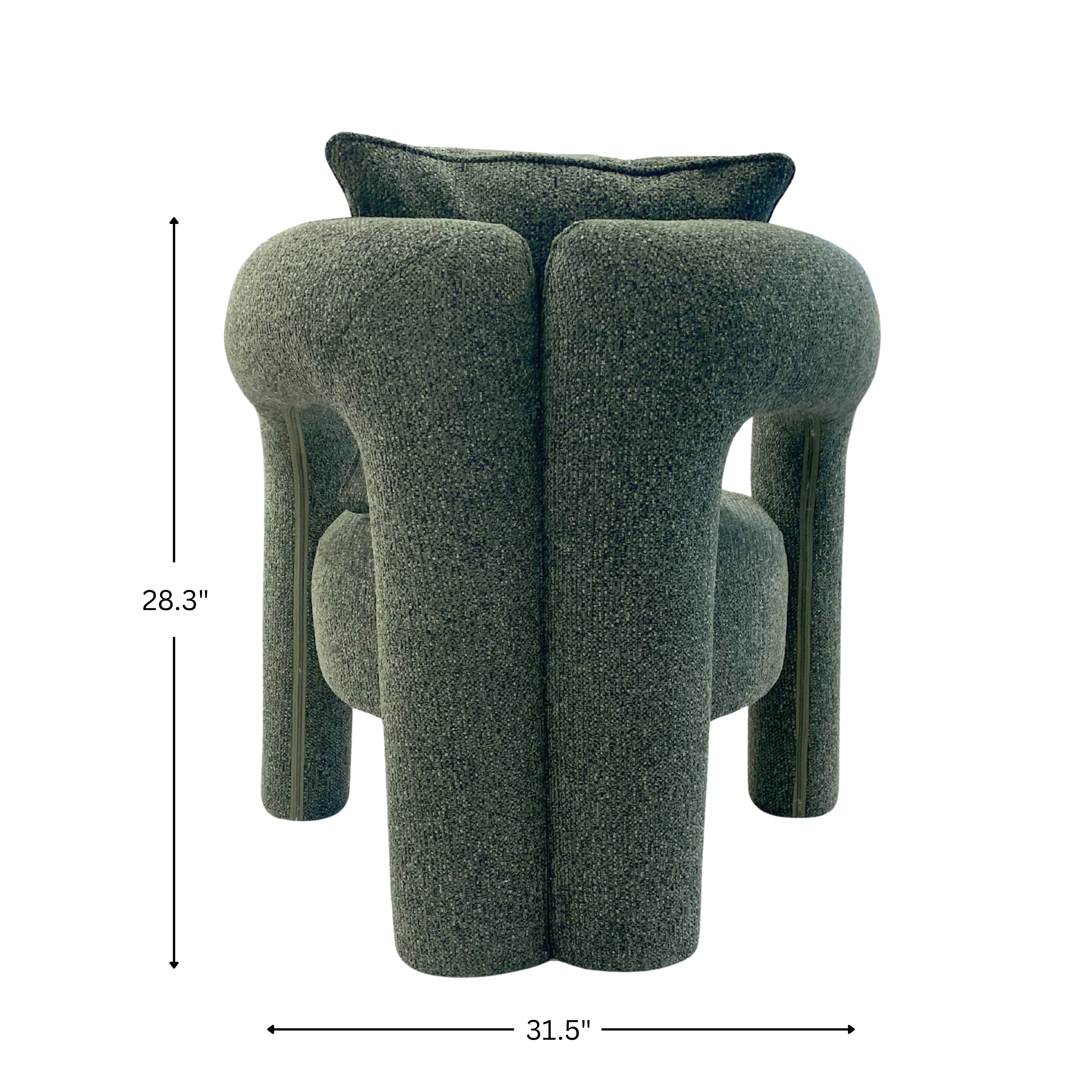 Elo, Single Green Accent Chair