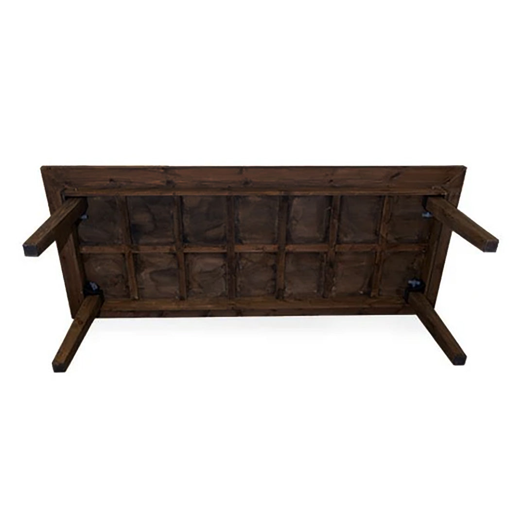Table, 40" x 96" Farm Style Straight Leg Antique