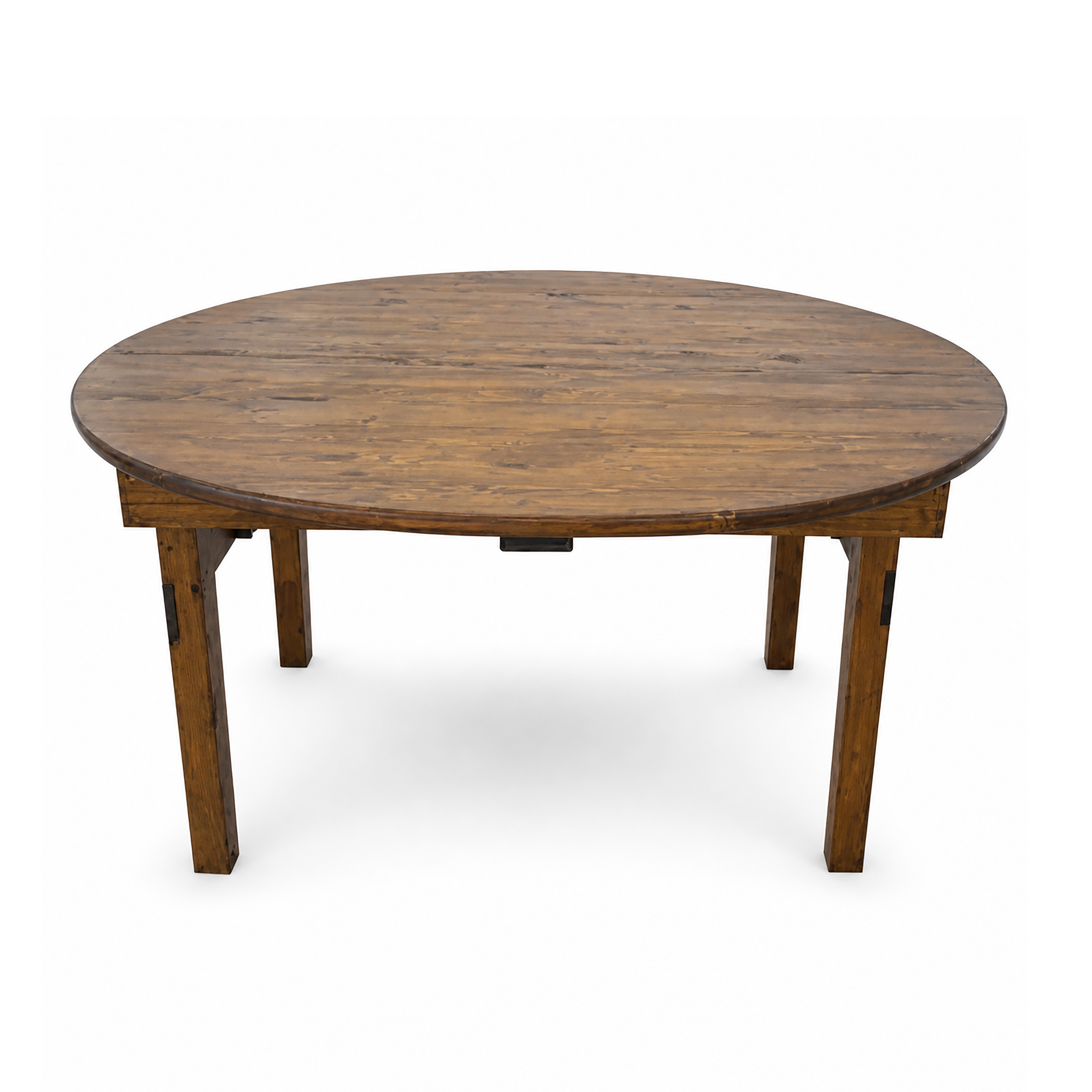 Table, 60" Round Planked Farm Style