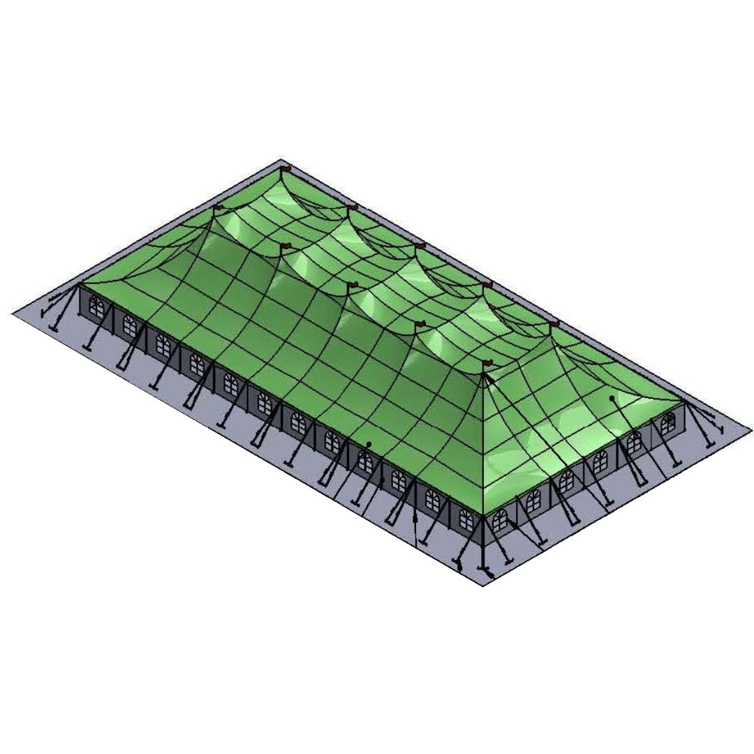 Pole Tent 60' x 120' White