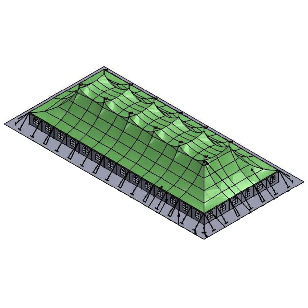 Pole Tent 60' x 140' White