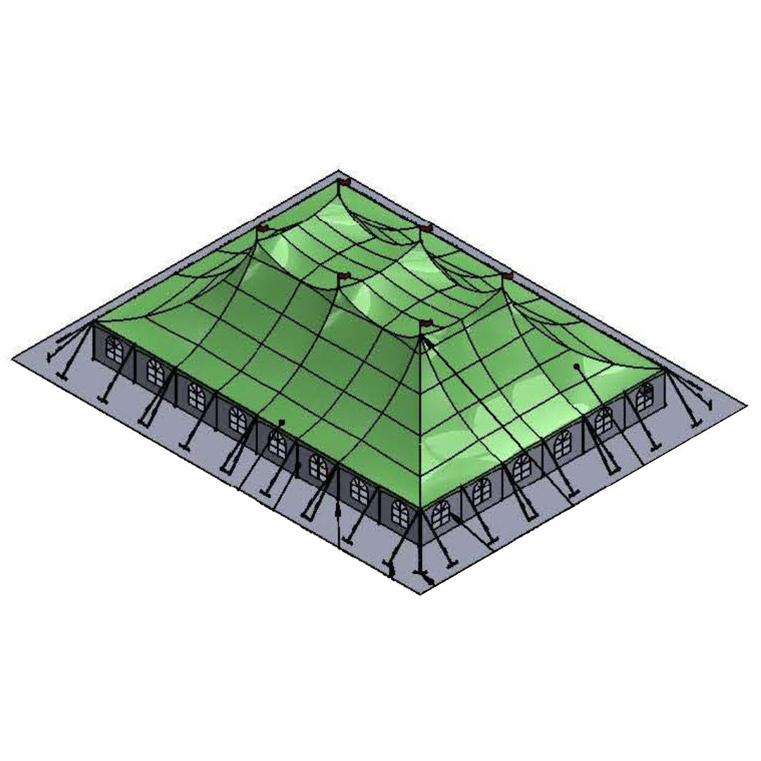 Pole Tent 60' x 80' White