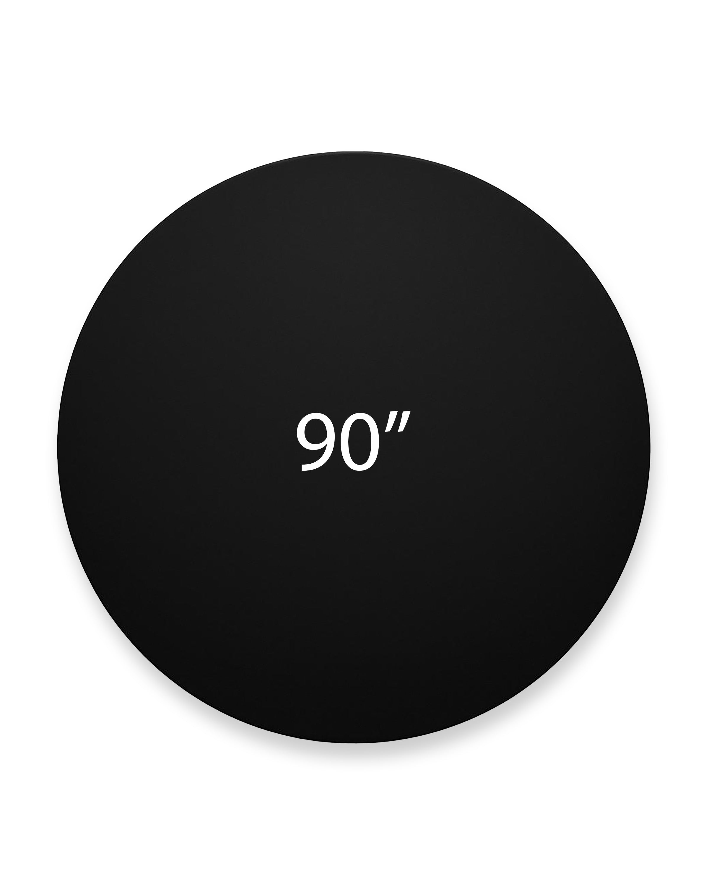 Tablecloth 90" Round Black Majestic