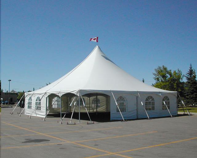 40 x 40 tent Pole Tent 40' x 40' White