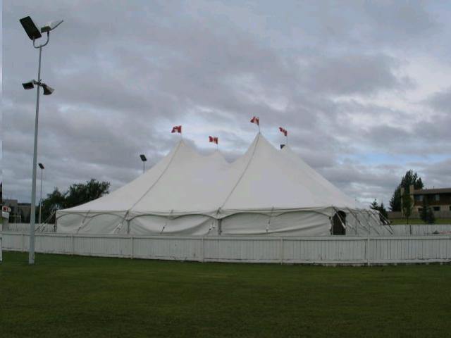 60x60 tent Pole Tent 60' x 60' White