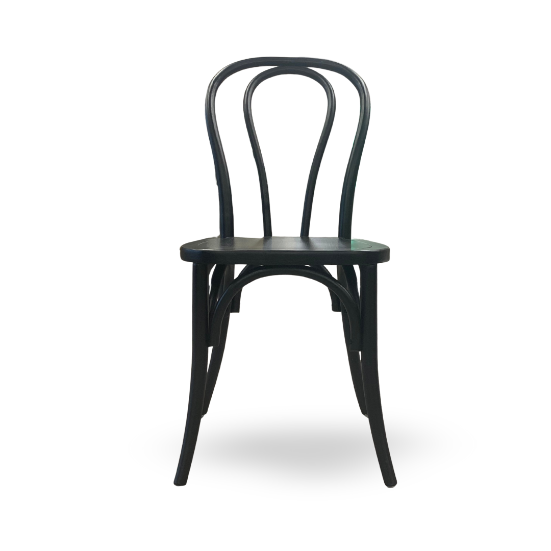 Black Bentwood chair for dining or event furniture. 
