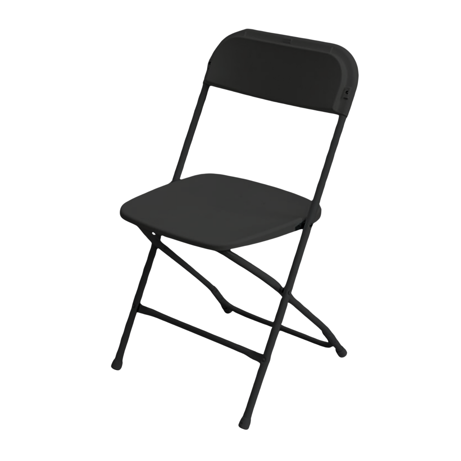 Black event folding chair