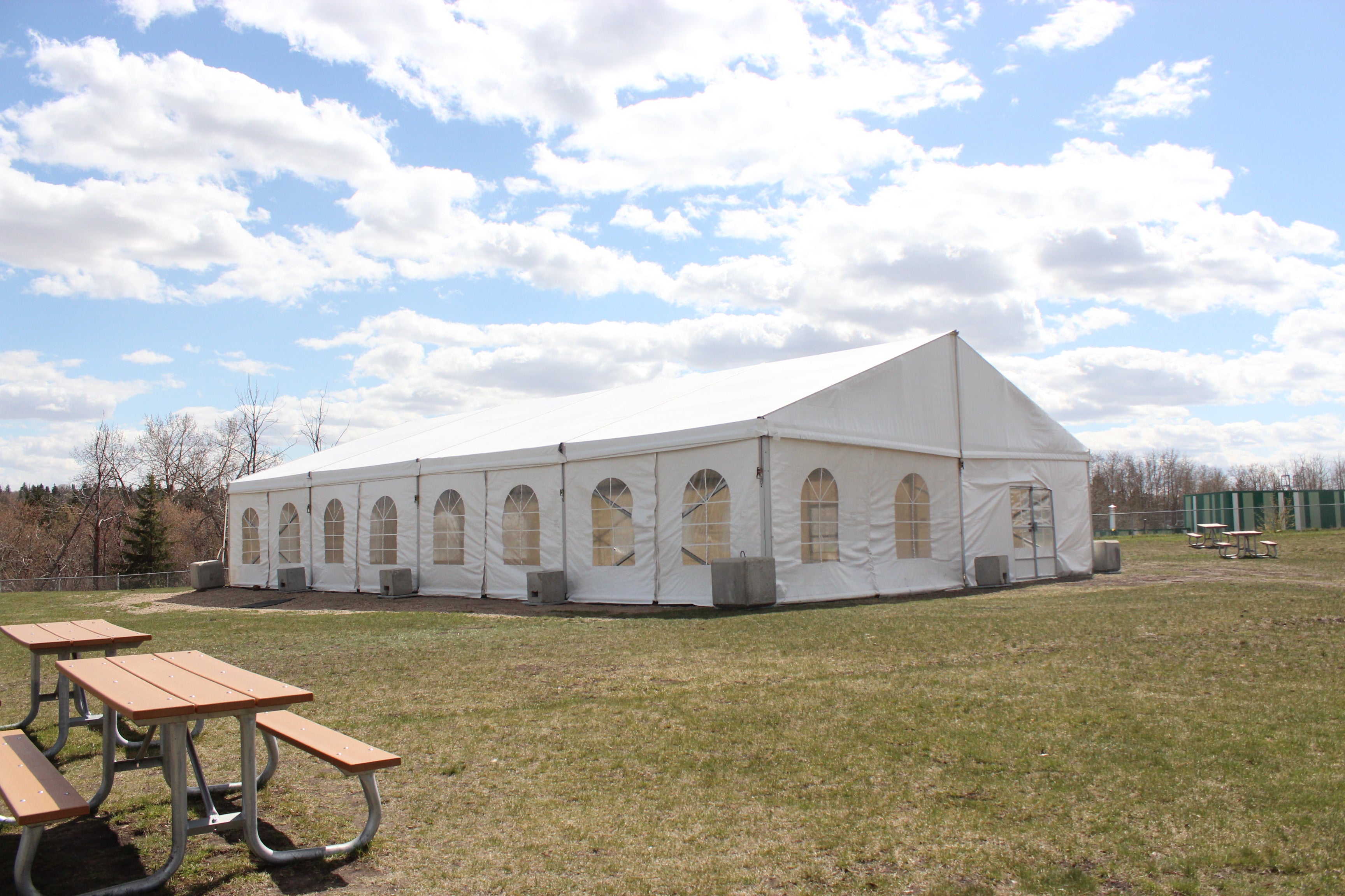 Clearspan Tent, 12M X 20M French Windows