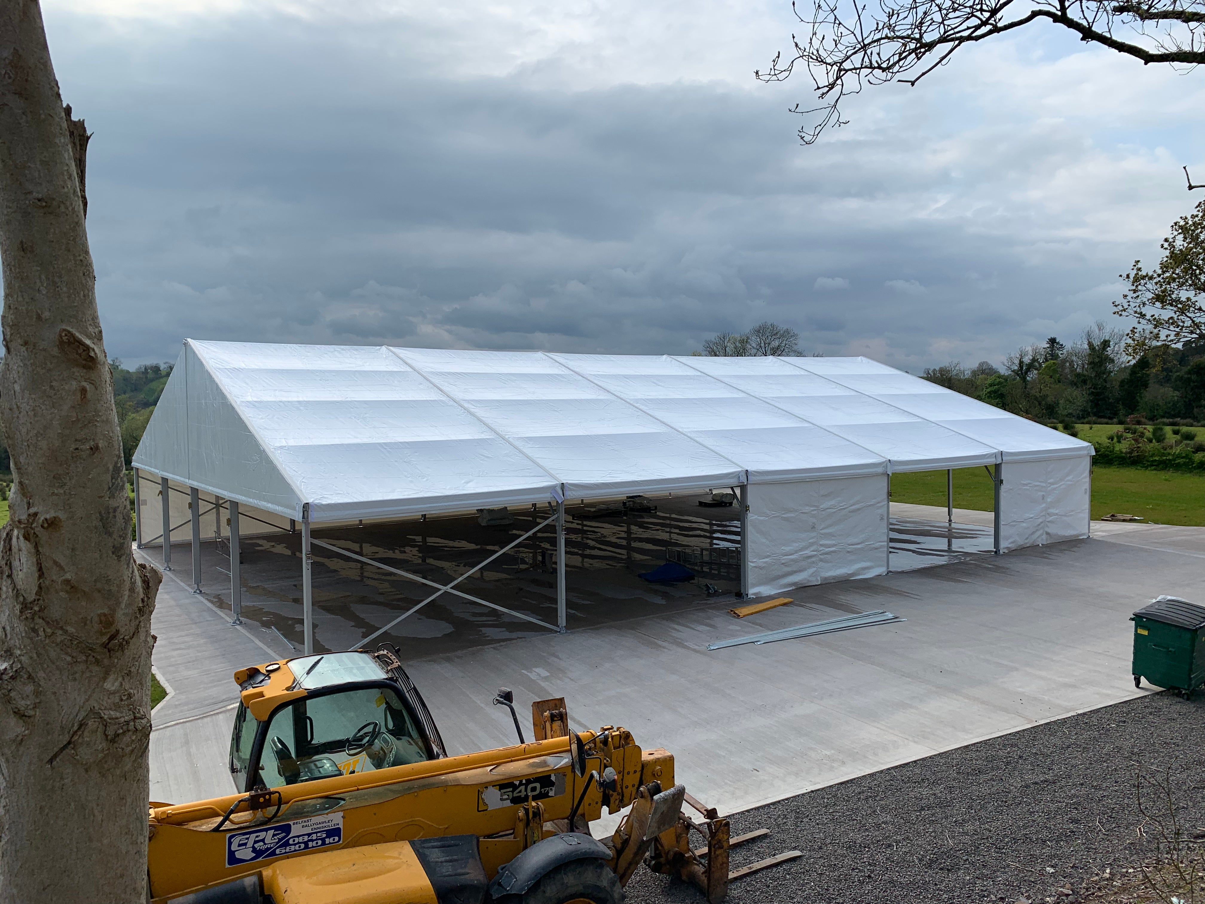 Clearspan Tent, 18M X 25M Plain Wall