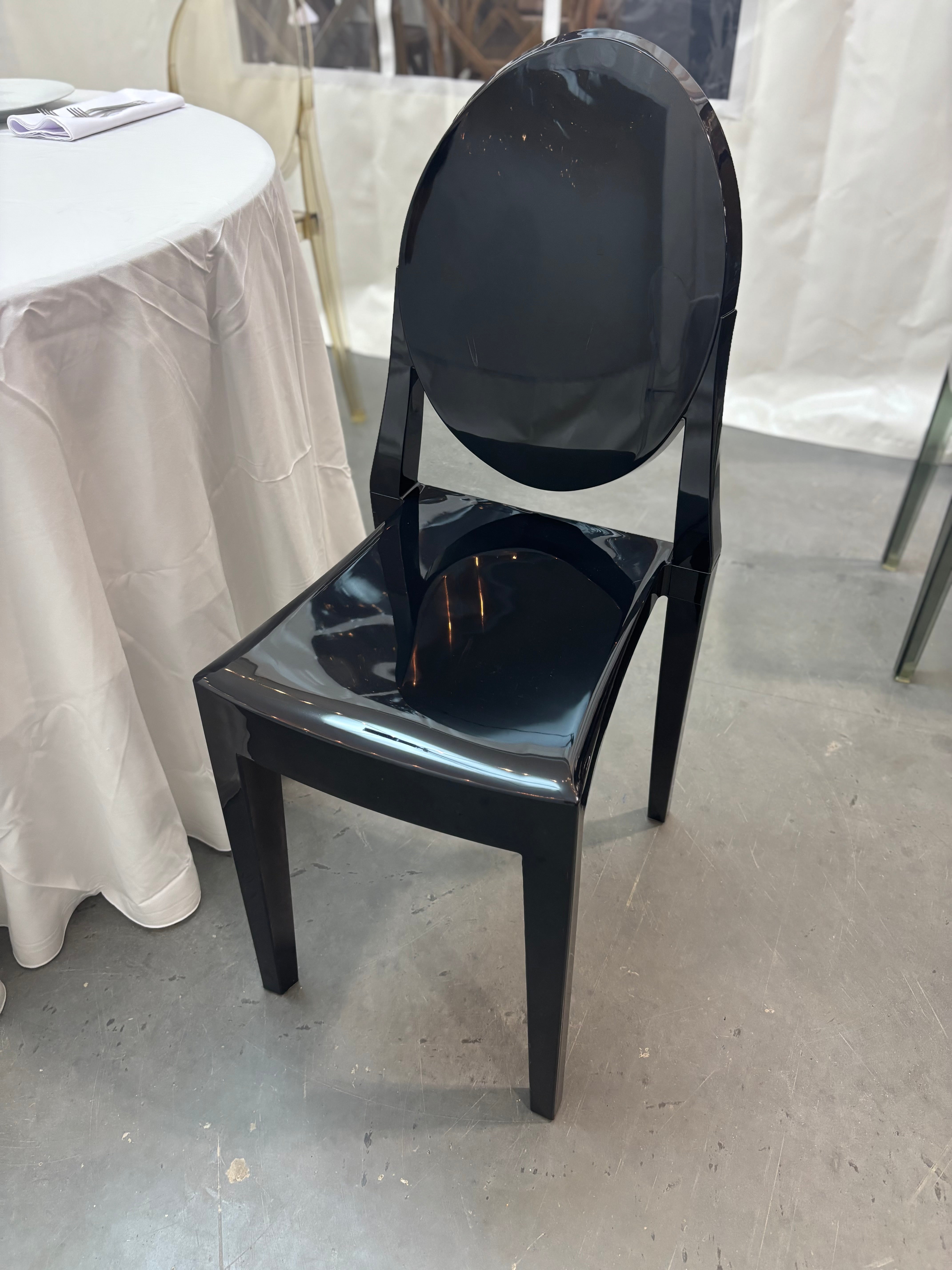 Chair, Ghost Black Without Arms
