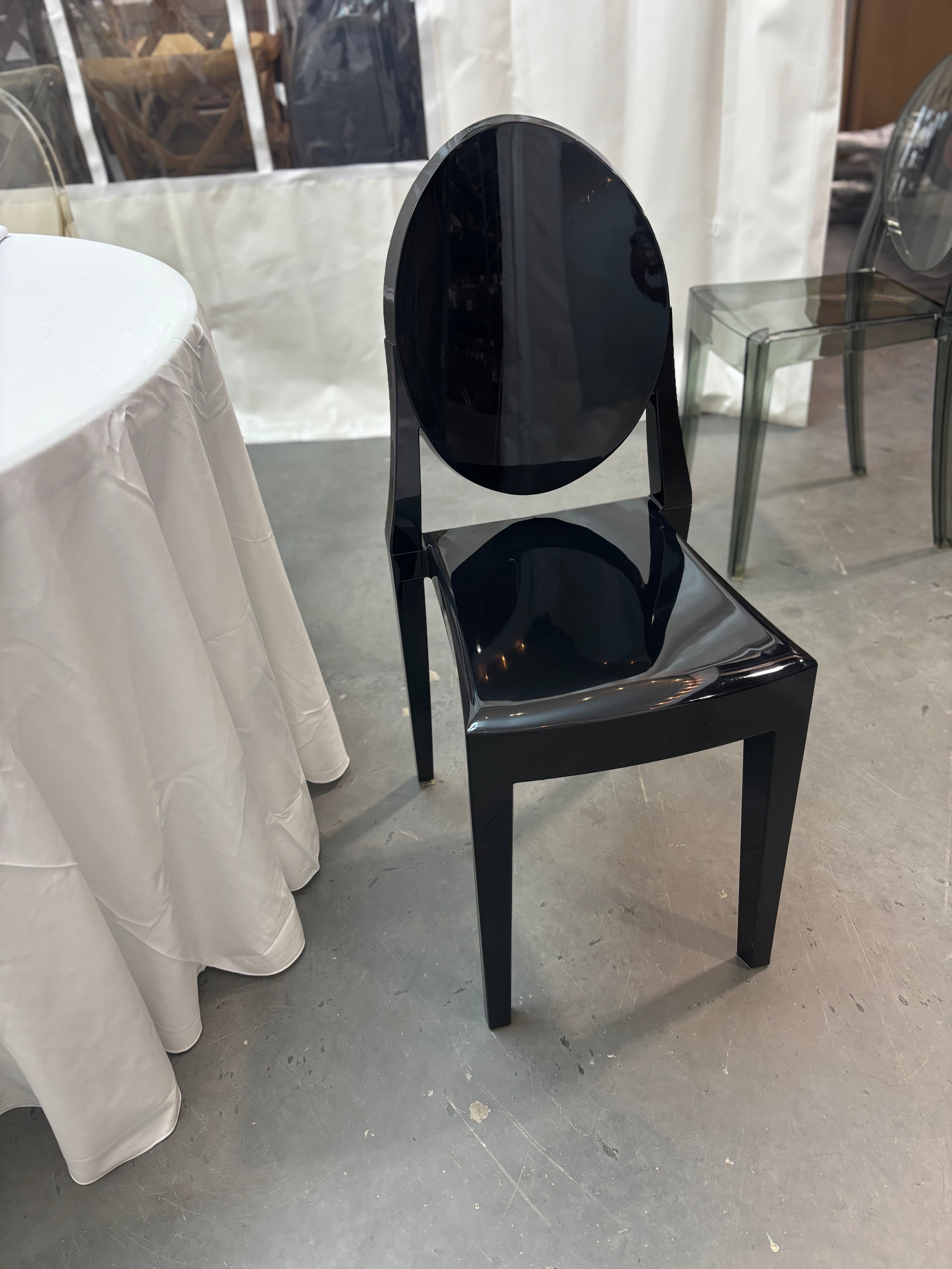 Chair, Ghost Black Without Arms