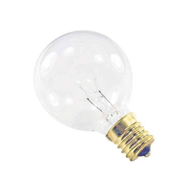 Bulb, Cafe 50mm Round 7 Watt Clear Case Of 25