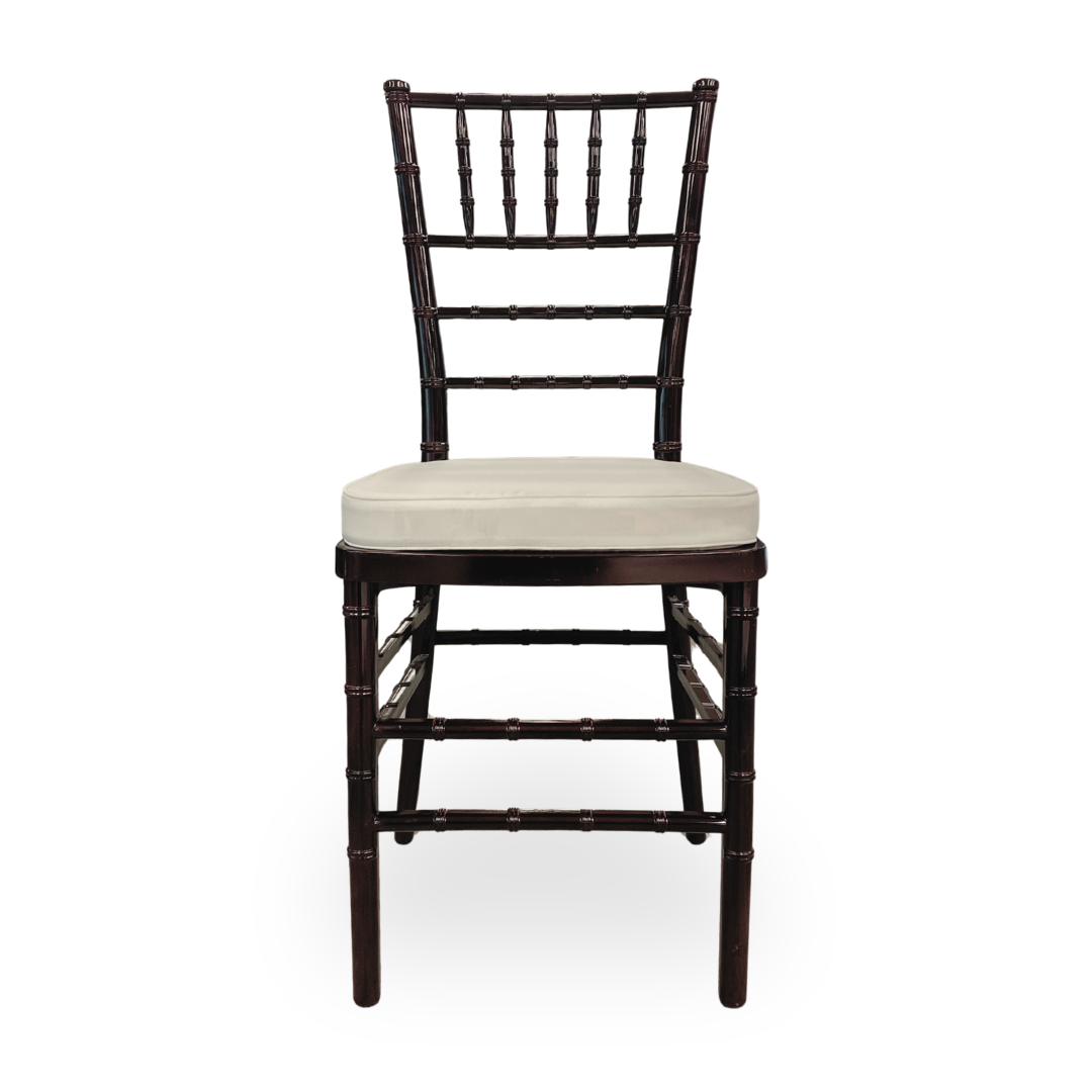 Mahogany Chiavari event wholesale chair Canada. 