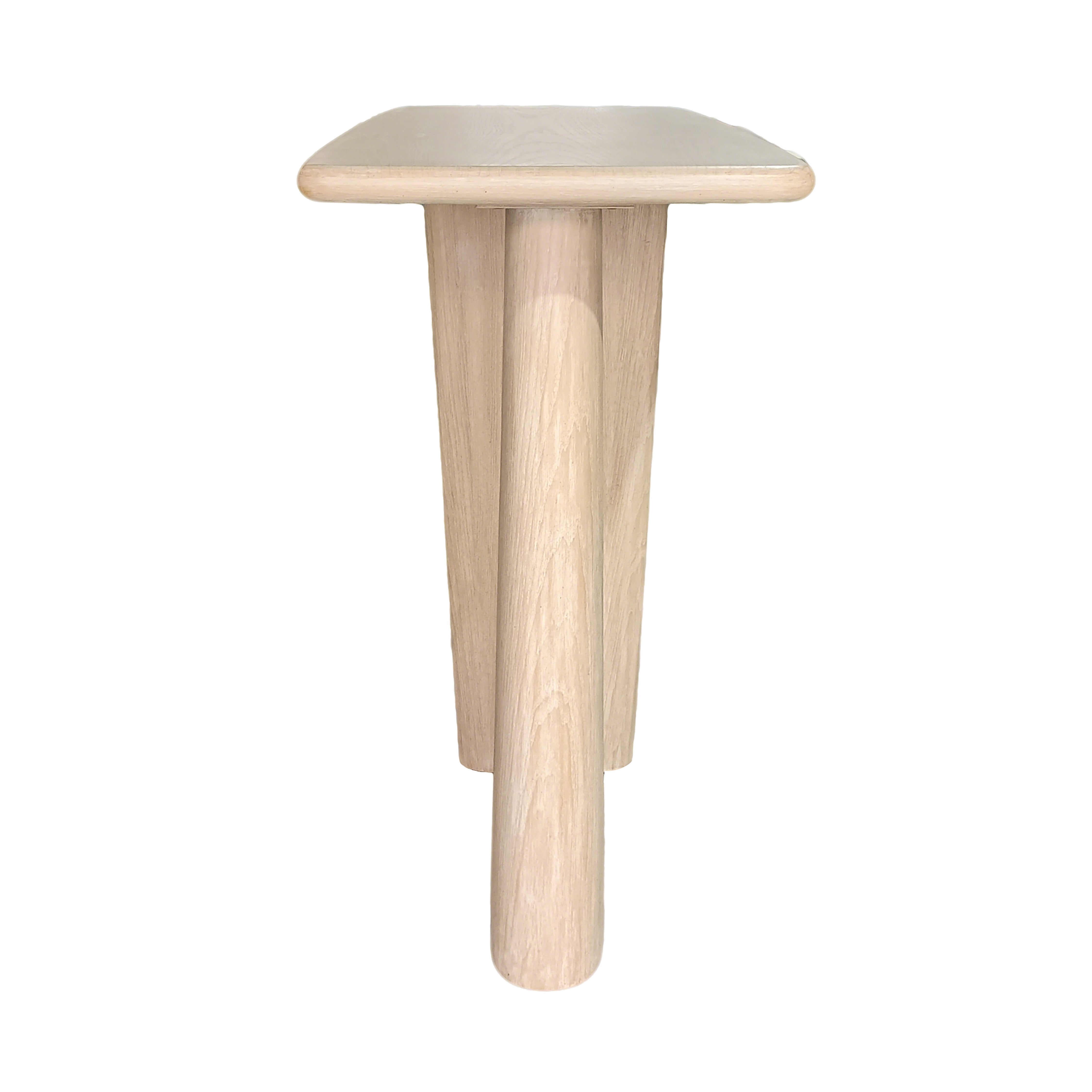 NATURAL WOOD CONSOL TABLE