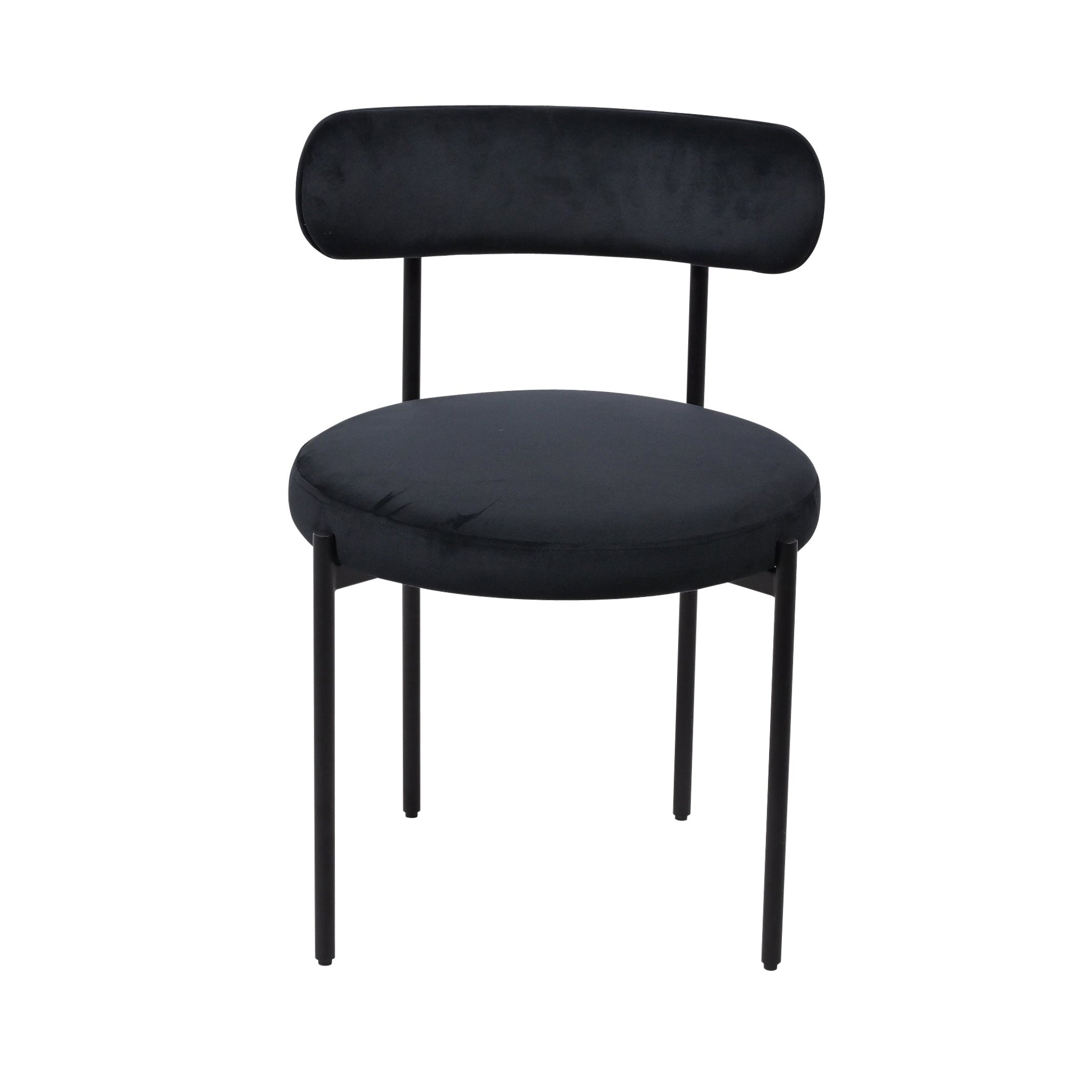 Curve Chair, Black Velvet