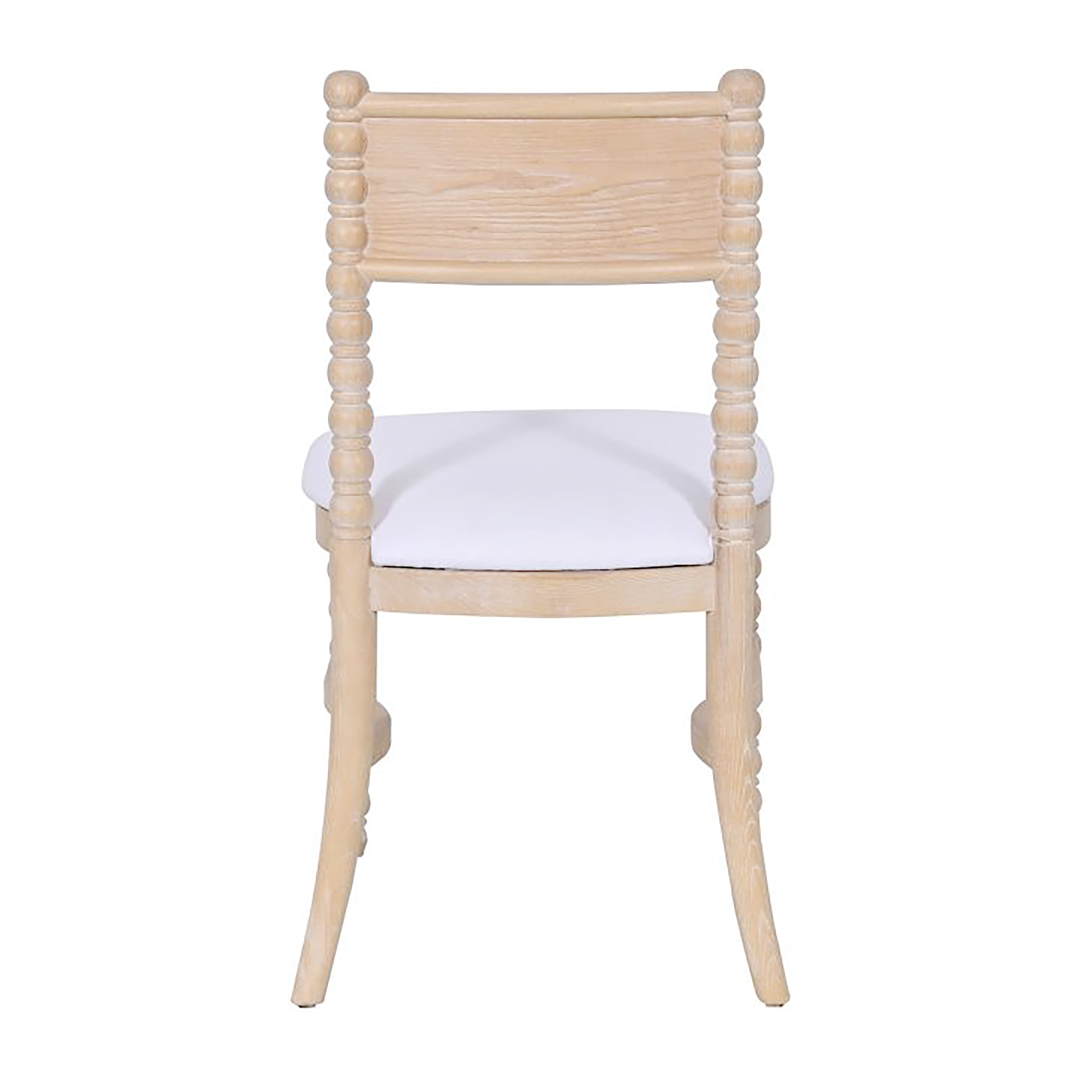 BOBBIN WOODEN SPOOL DINING CHAIR
