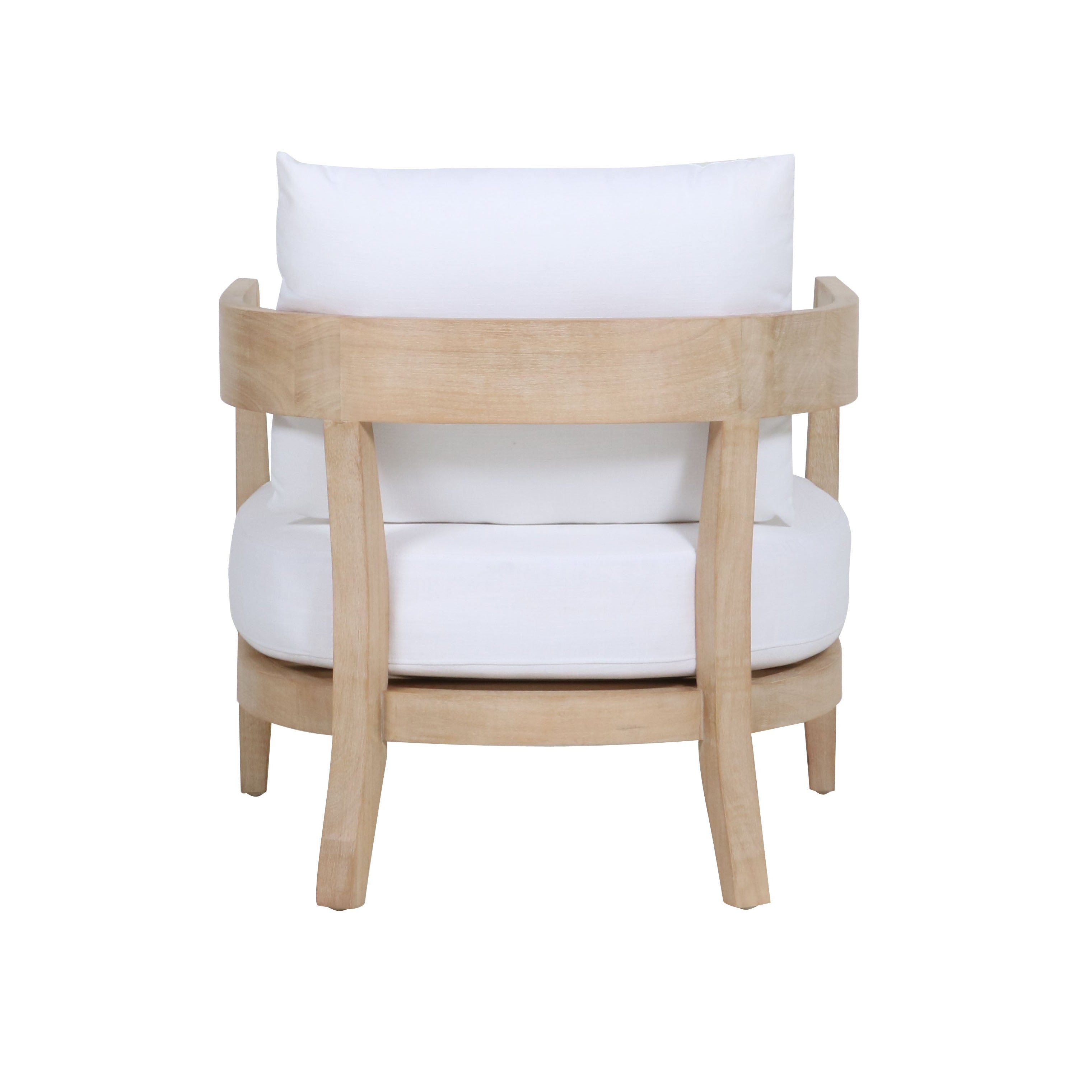 Balmain Lounge Armchair, White Linen