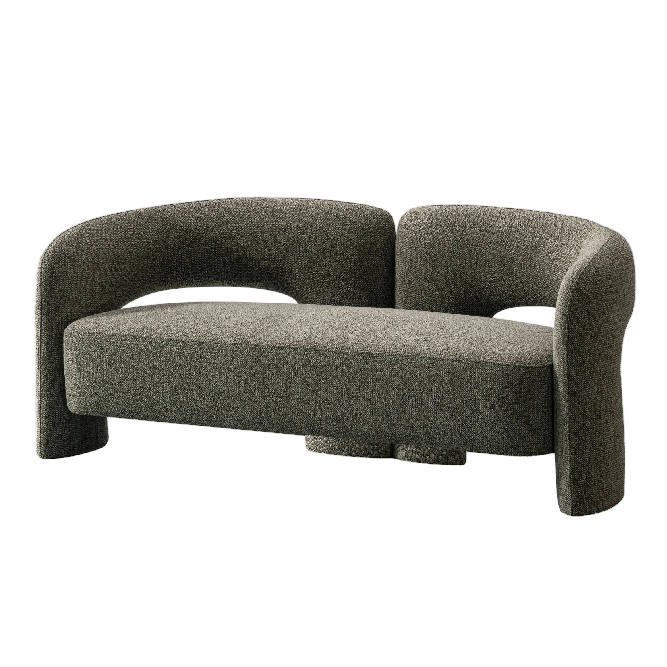 Elo, Double Gray Accent Sofa