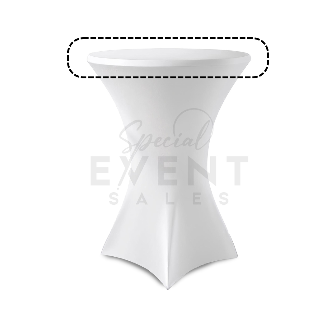 Stretch Topper, Cocktail White 30"