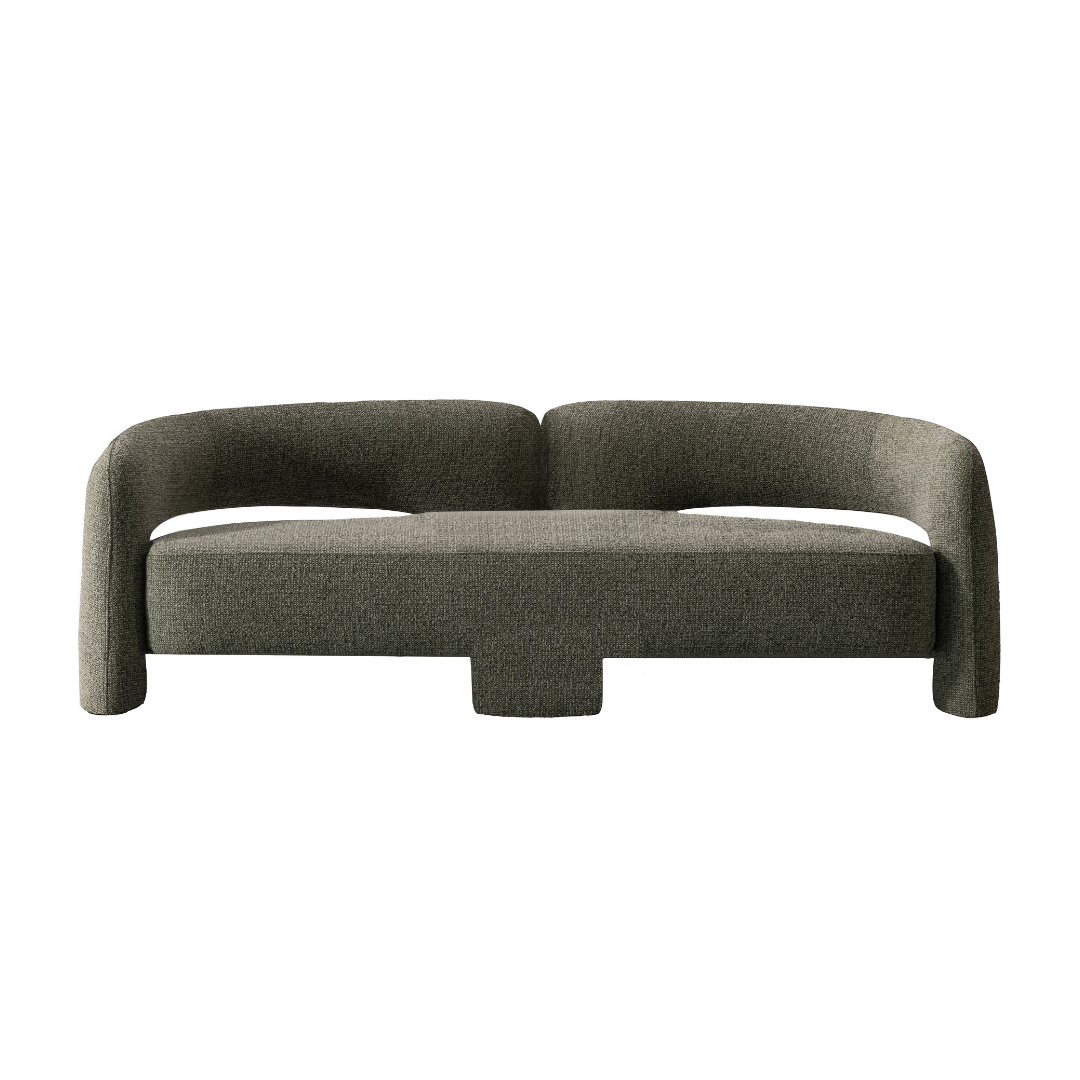 Elo, Triple Gray Accent Sofa