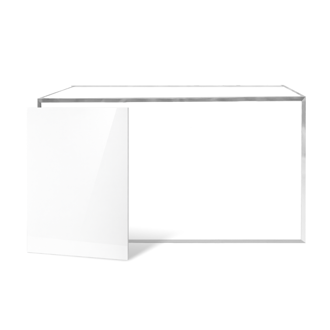 White Acrylic For Fenix Straight Bar 72"