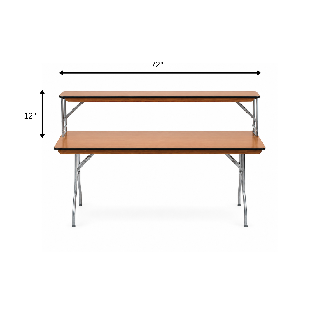 Table, 12" x 72" Birch Plywood Bar Top