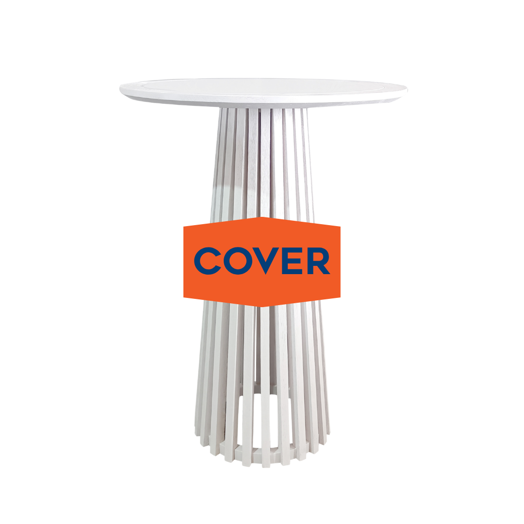 Cover For Matte White Slatted Cocktail Table