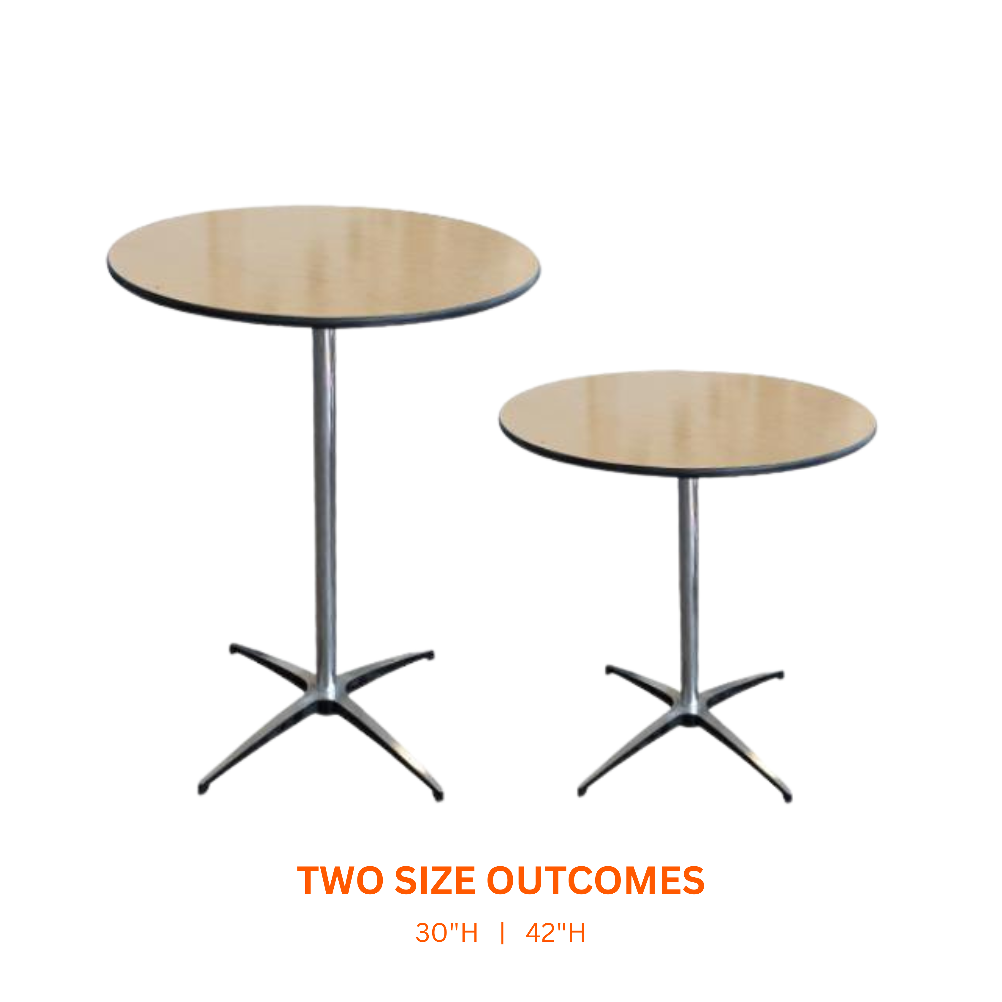 Table, 30" Round Cocktail 30" & 42" High