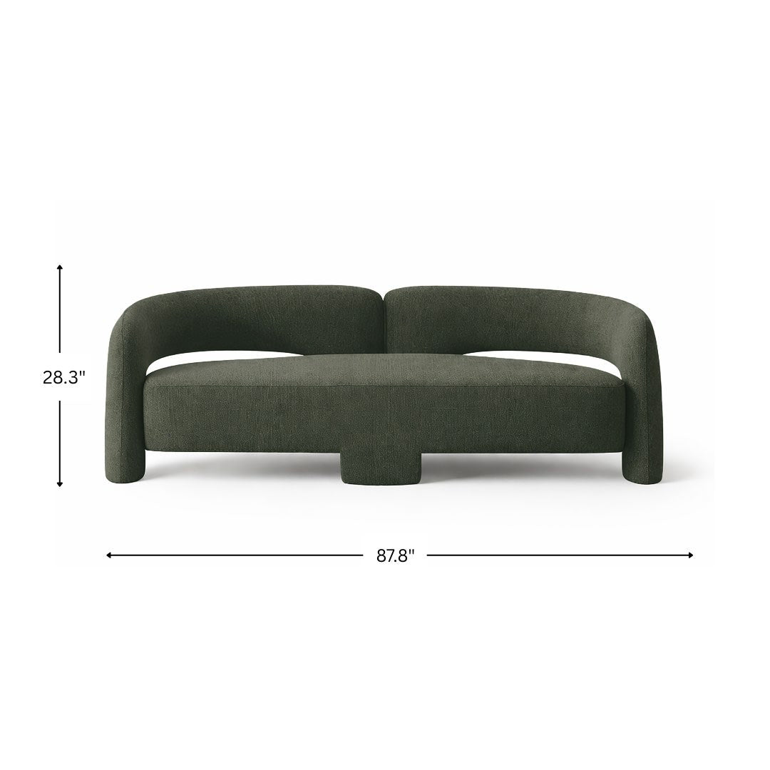 Elo, Triple Green Accent Sofa