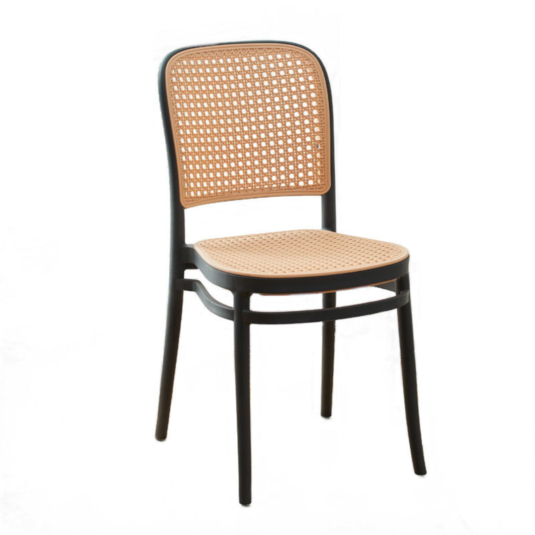 Chair, Alexa Black Resin